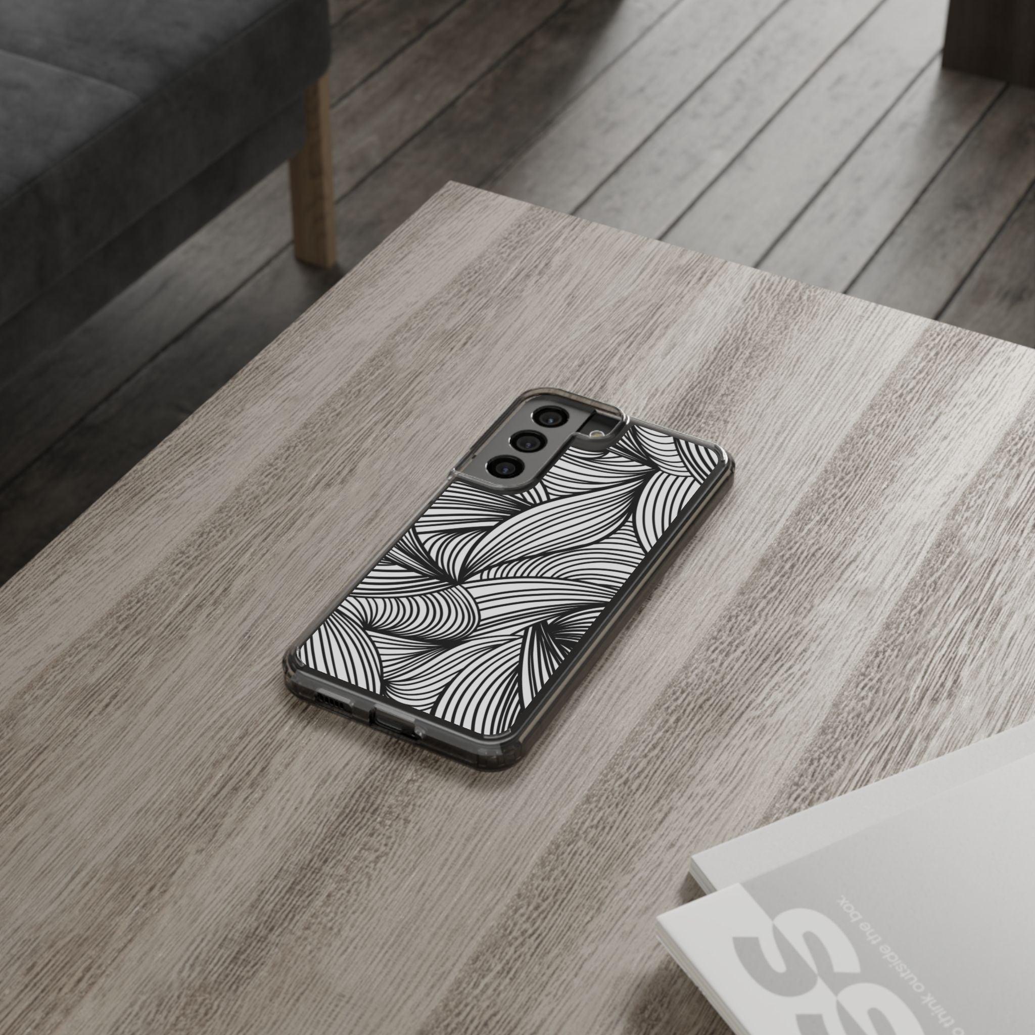 Black and White Illusion Clear Cases