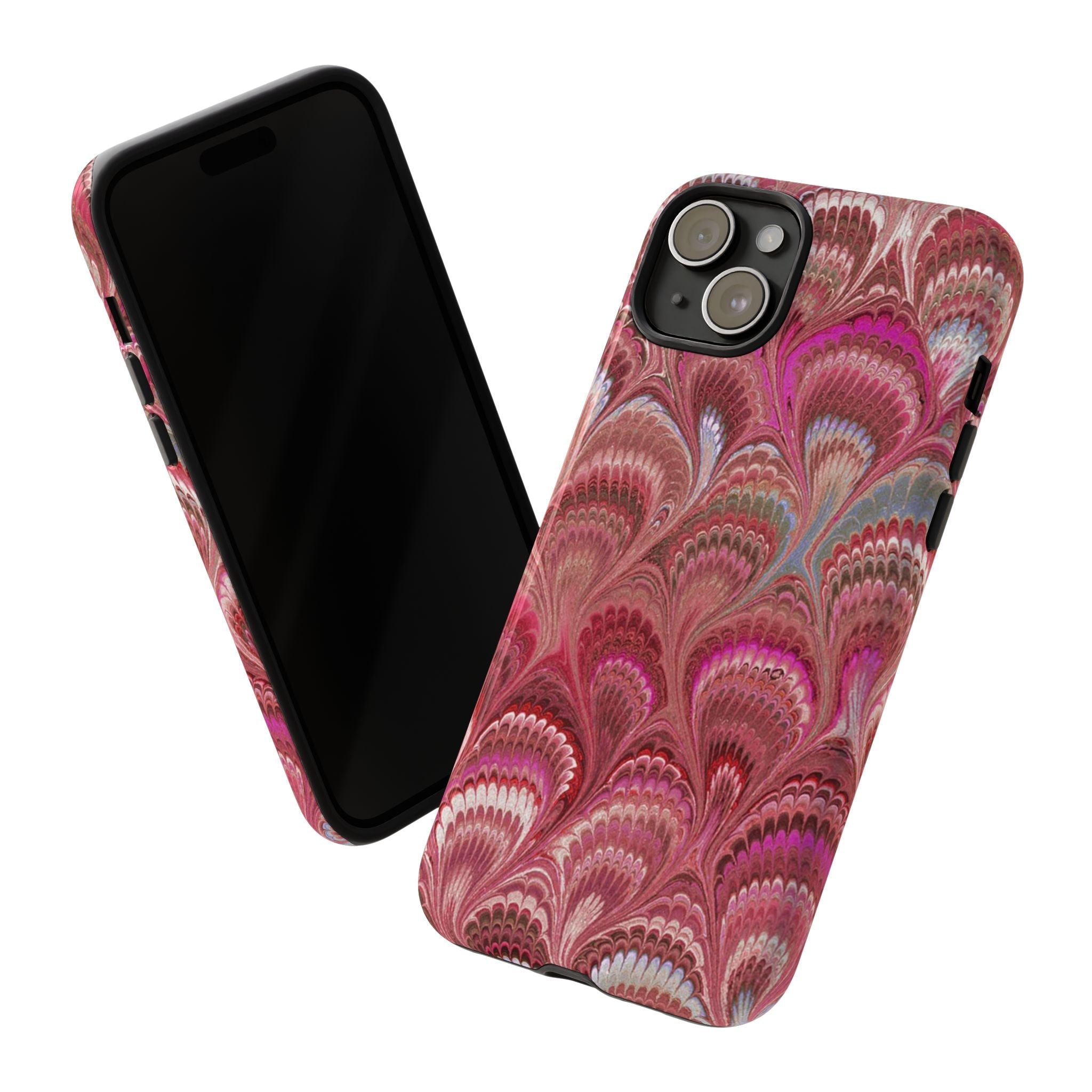 Shades of Pink Marbled Phone Case —  Dual Layer - Tough Protective Phone Cover