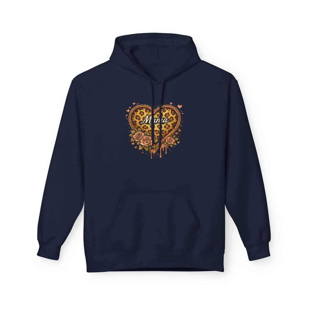Leopard Heart Hoodie — Floral Animal Print Pullover