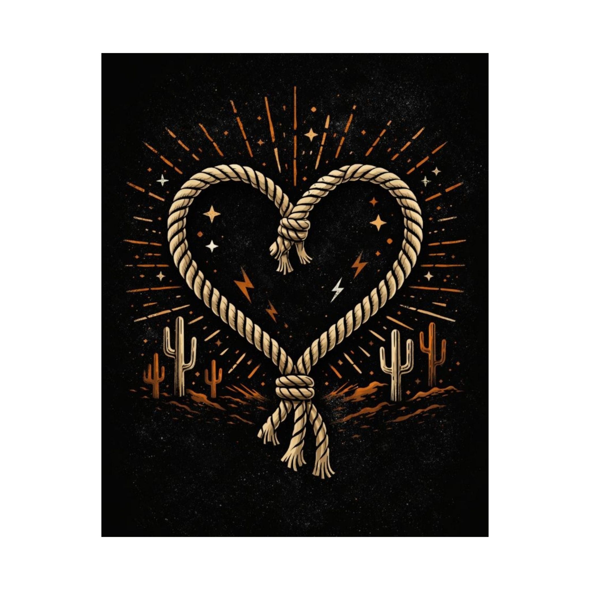 Rope Heart Desert Poster