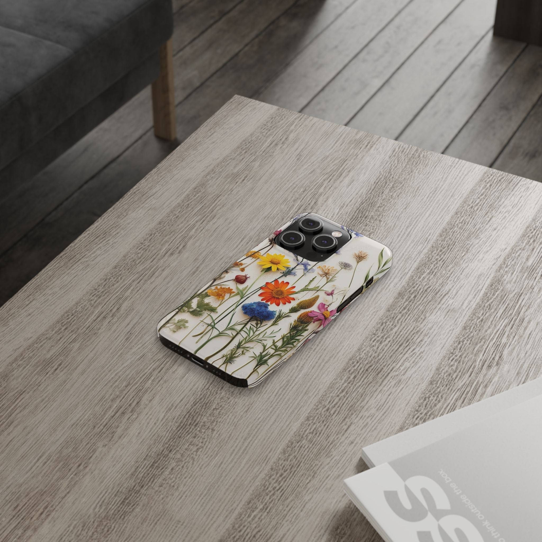 Floral Phone Cases, Pressed Flowers Design, iPhone 17 Case, Botanical Phone Accessories
