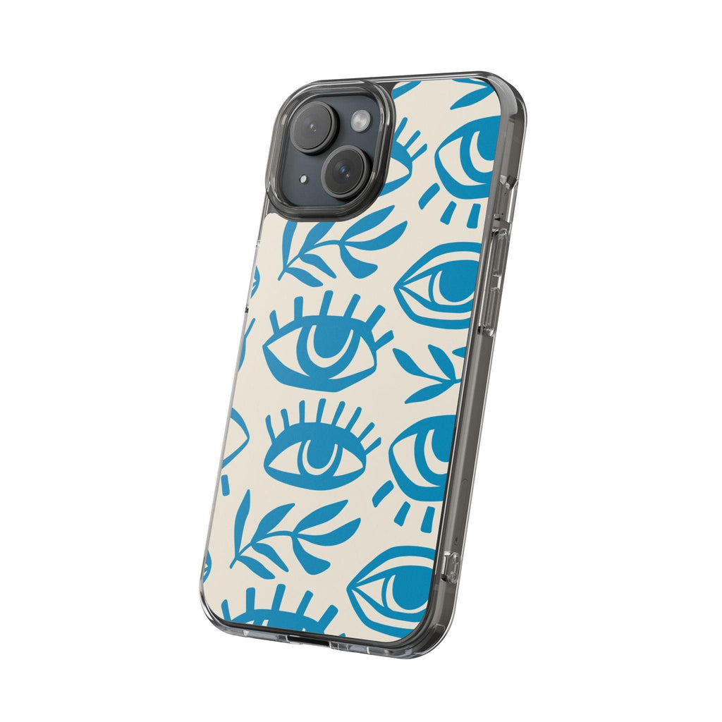 Eyes And Leaves  Pattern Clear Cases