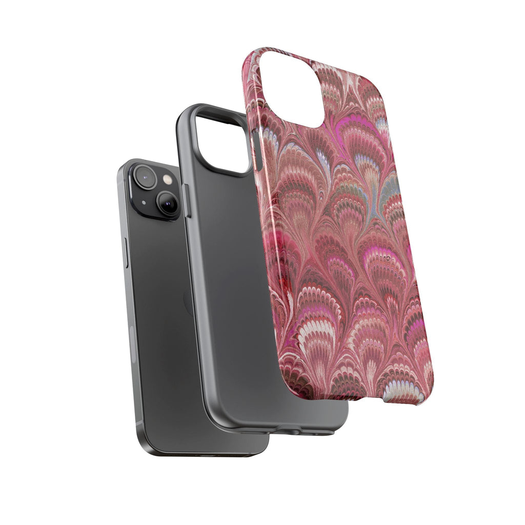 Shades of Pink Marbled Phone Case —  Dual Layer - Tough Protective Phone Cover