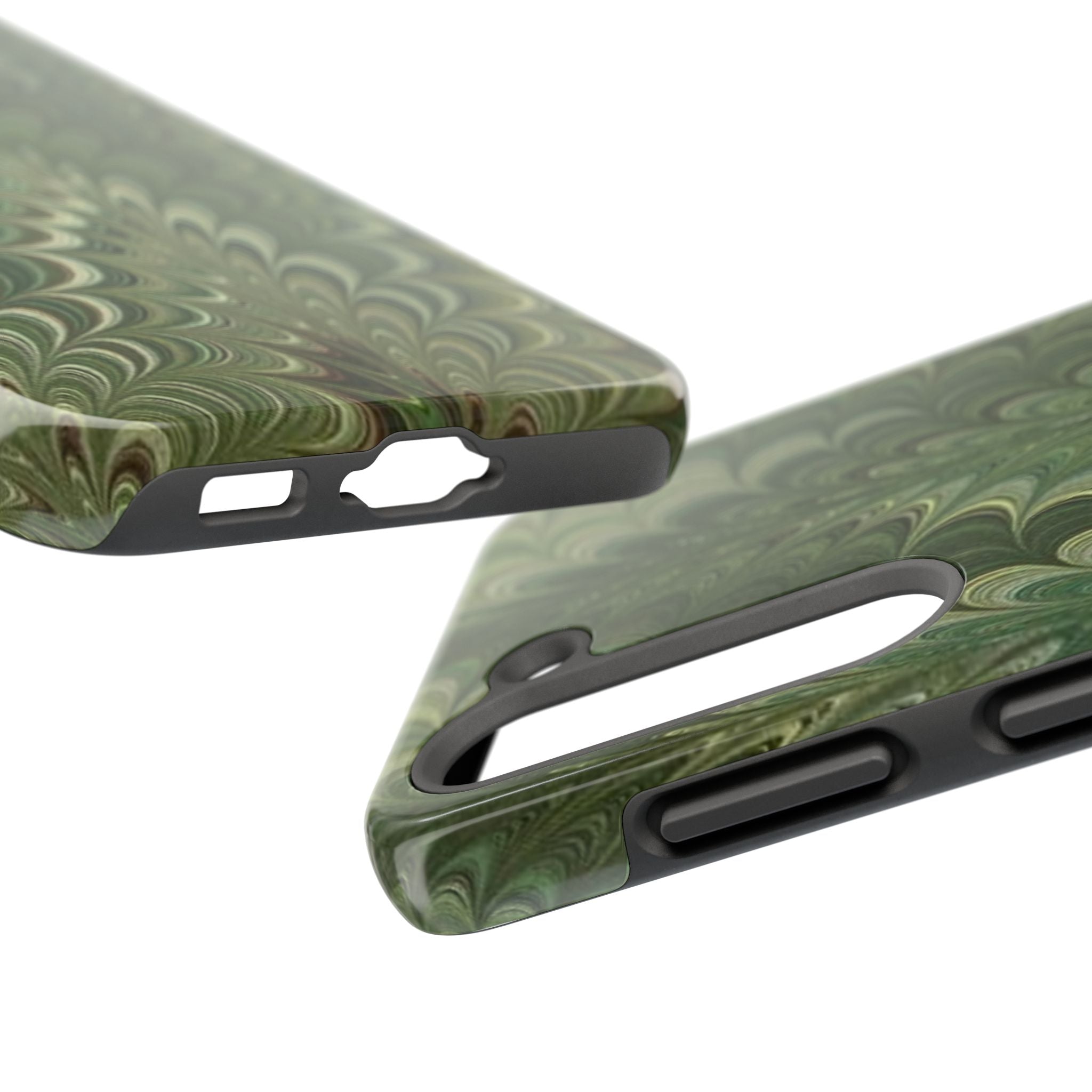 Deep Green Marble Italian Durable Phone Case