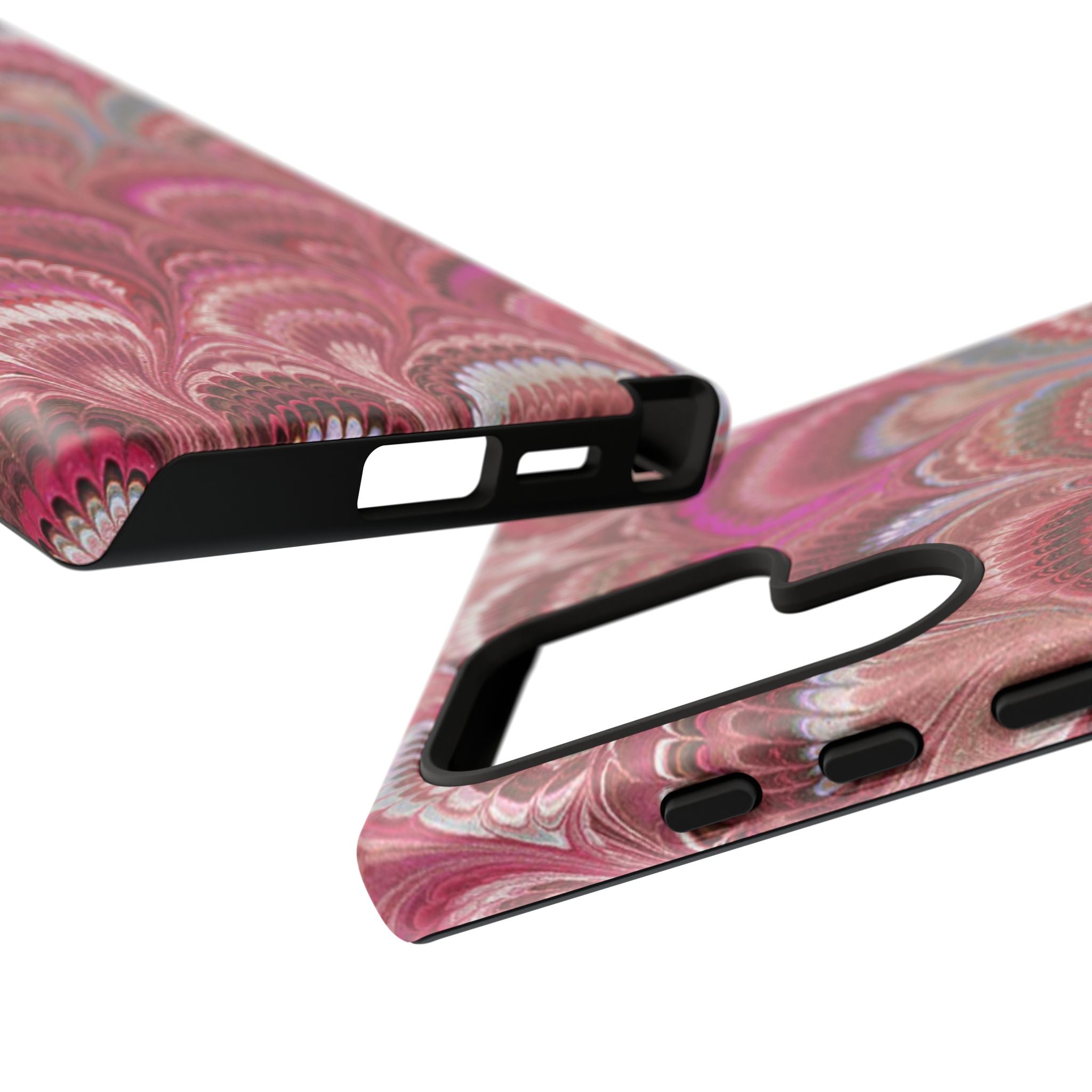 Shades of Pink Marbled Phone Case —  Dual Layer - Tough Protective Phone Cover