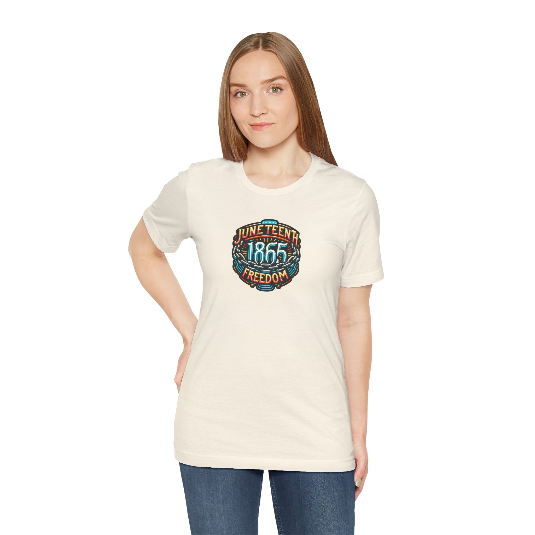 Unisex Jersey Short Sleeve Tee - Celebrate Juneteenth 1865 - DipaliZ