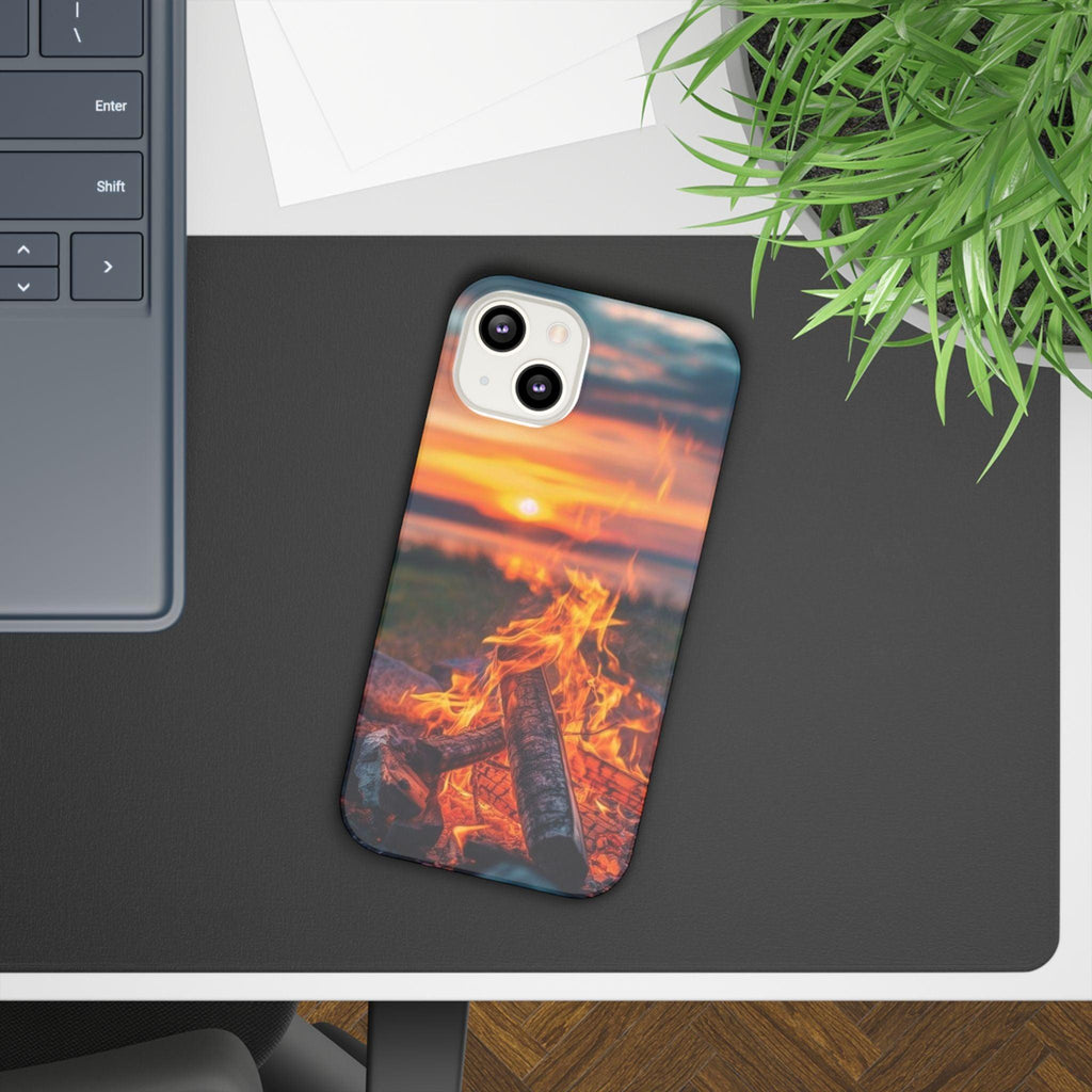 Woodland Fire Phone Case – Warmth of Nature’s Blaze on Your Device