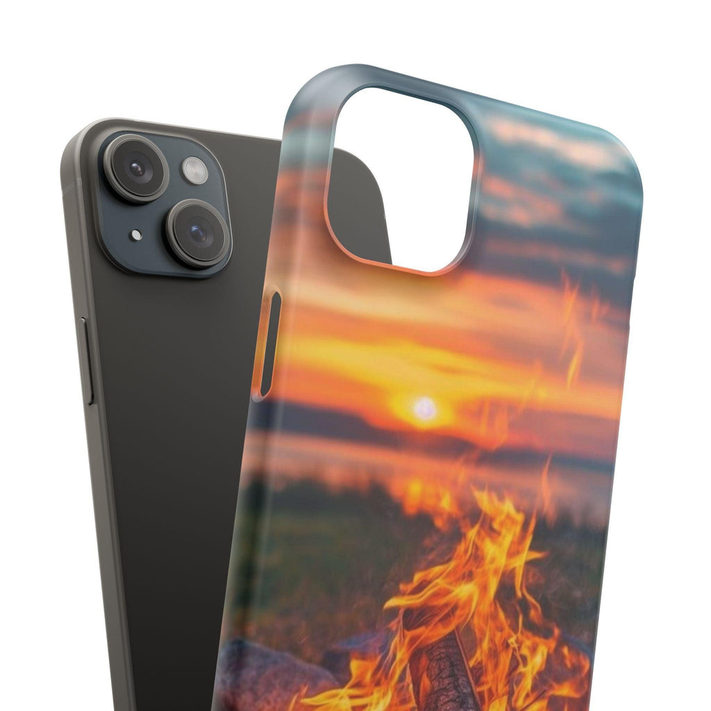 Woodland Fire Phone Case – Warmth of Nature’s Blaze on Your Device