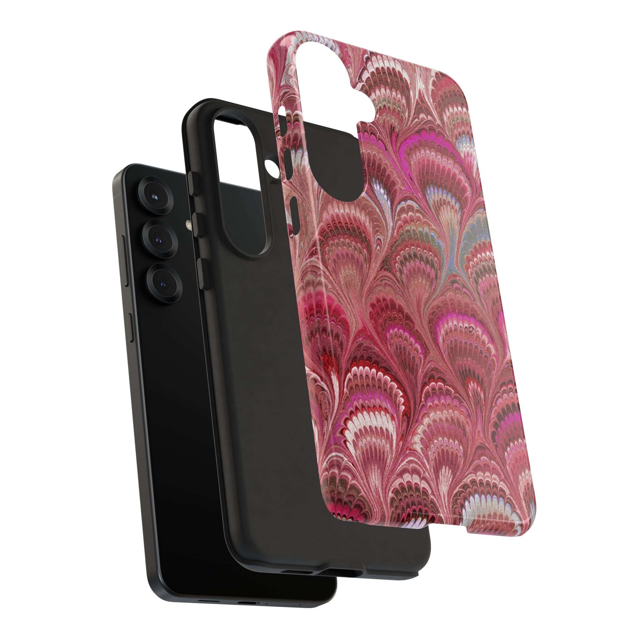 Shades of Pink Marbled Phone Case —  Dual Layer - Tough Protective Phone Cover