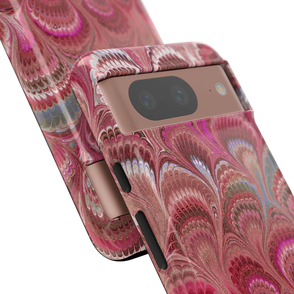 Shades of Pink Marbled Phone Case —  Dual Layer - Tough Protective Phone Cover