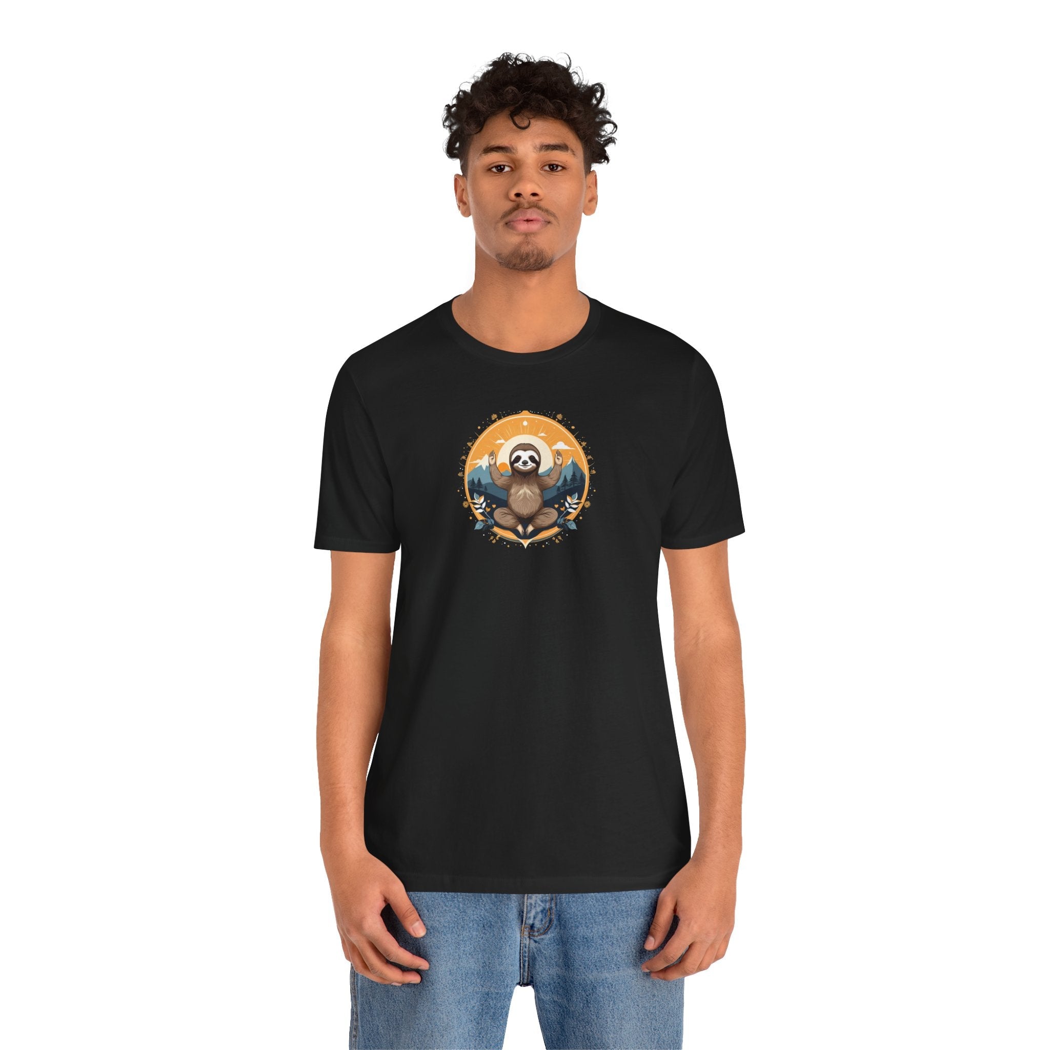 Sloth Yoga Unisex Jersey Tee - Soft Cotton Comfort - DipaliZ