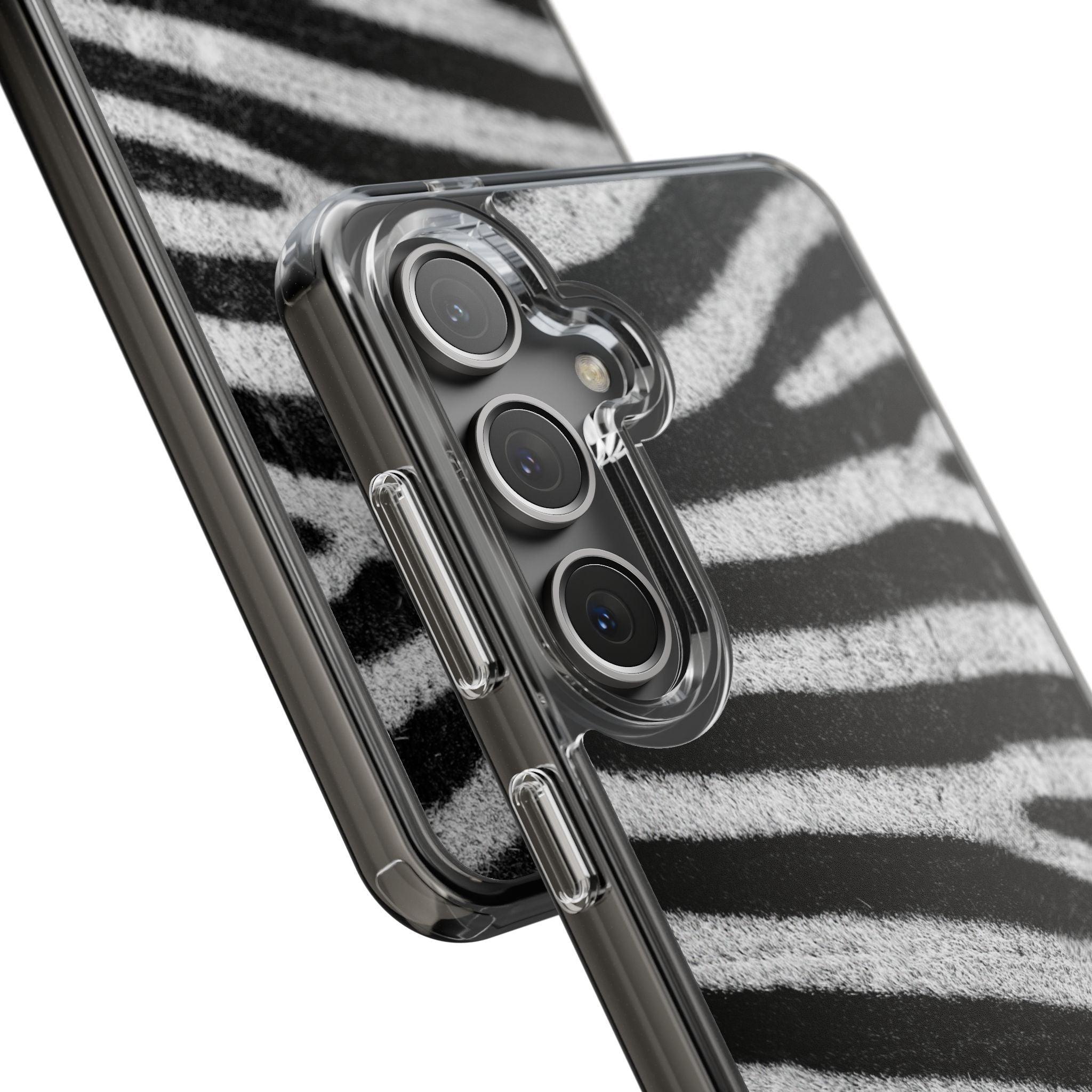 Clear Cases Black and White Zebra Stripes