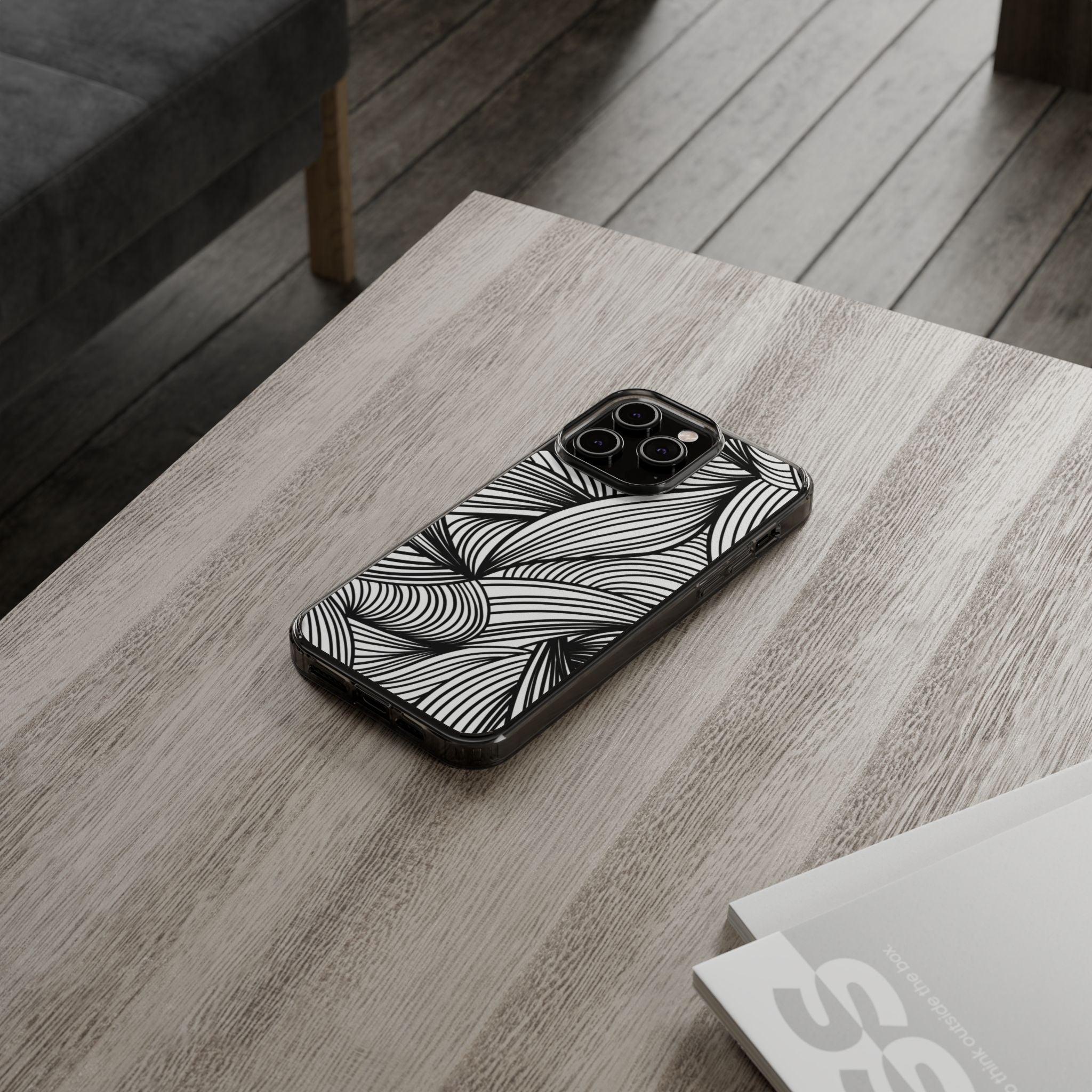 Black and White Illusion Clear Cases