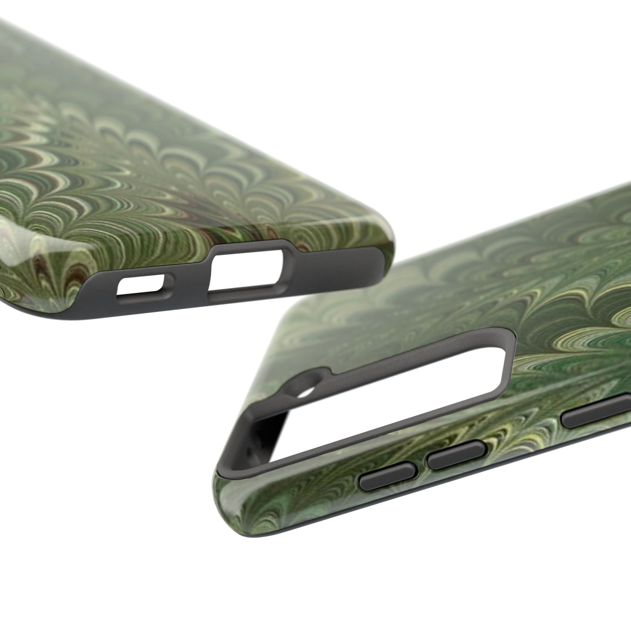 Deep Green Marble Italian Durable Phone Case