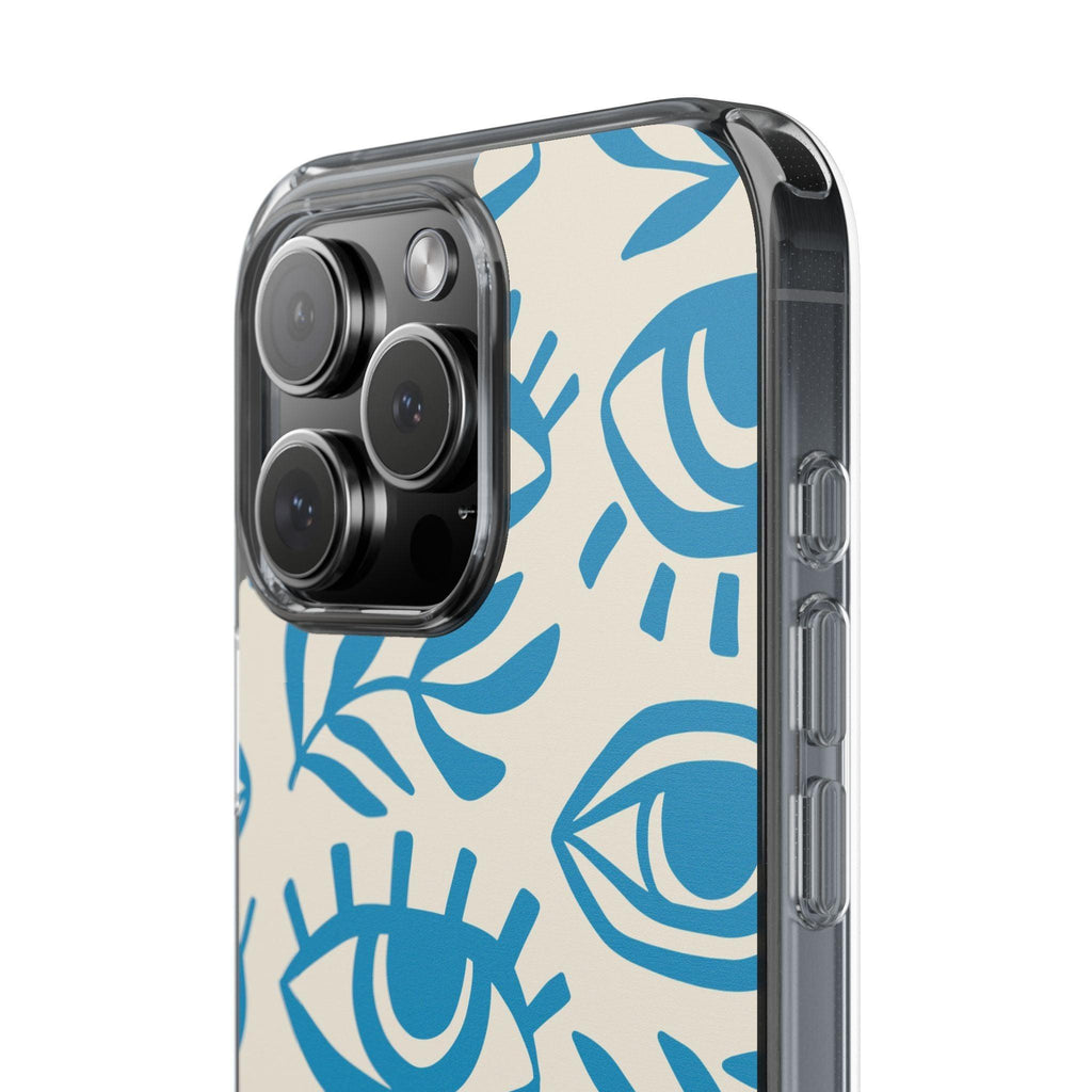 Eyes And Leaves  Pattern Clear Cases