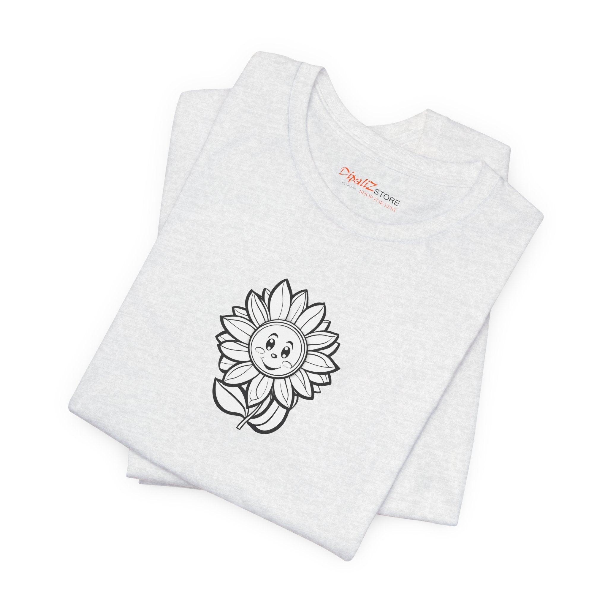 Happy Flower Short Sleeve Tee - Unisex Cotton Comfort - DipaliZ