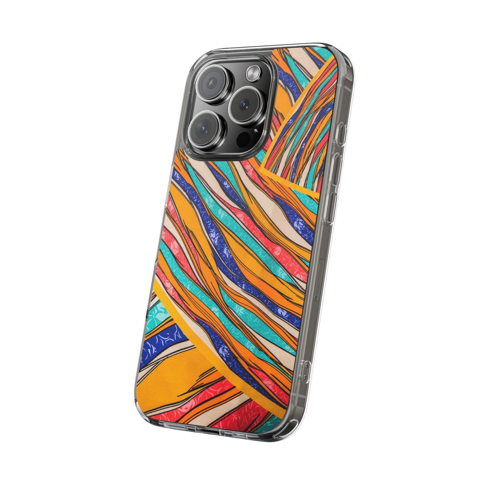 Clear Cases Stripes of  Powerful Colors