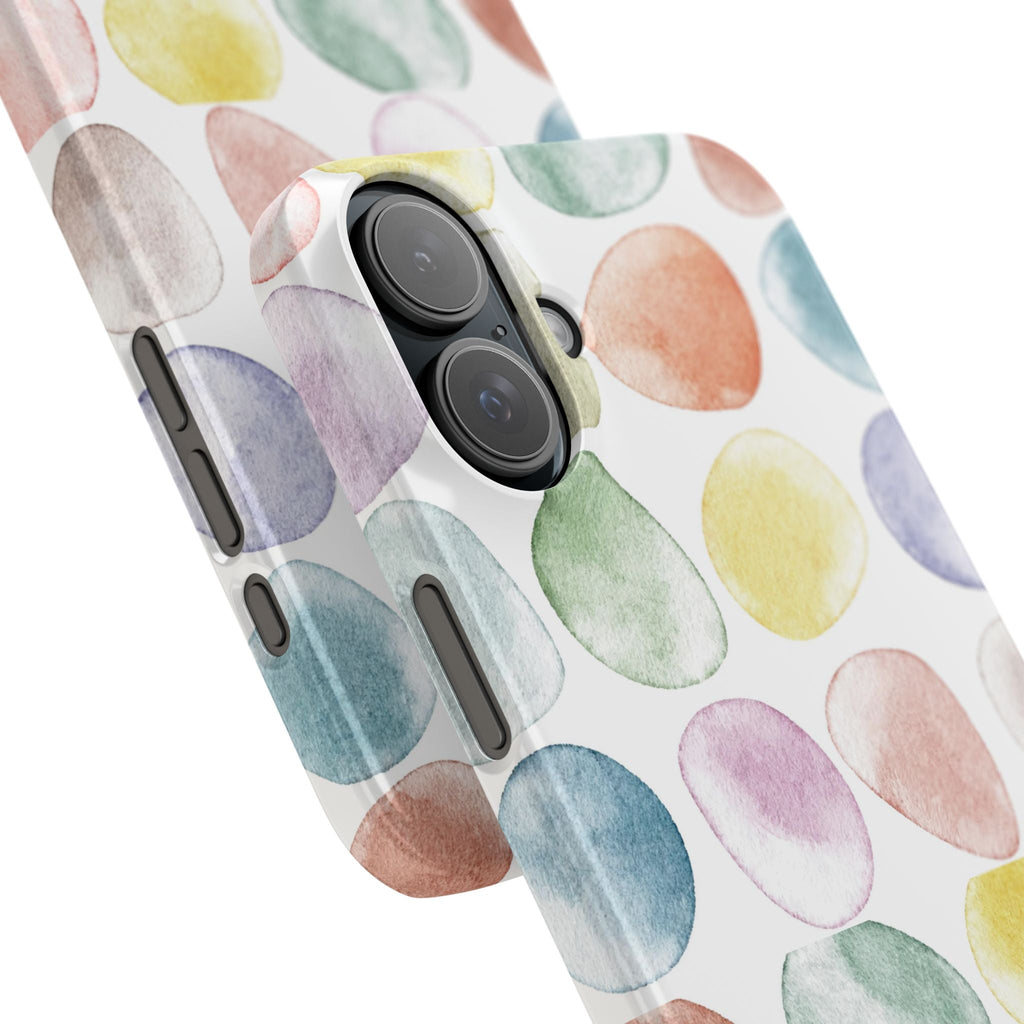 Colorful Watercolor Organic Circle iPhone 17 + many models Phone Cases