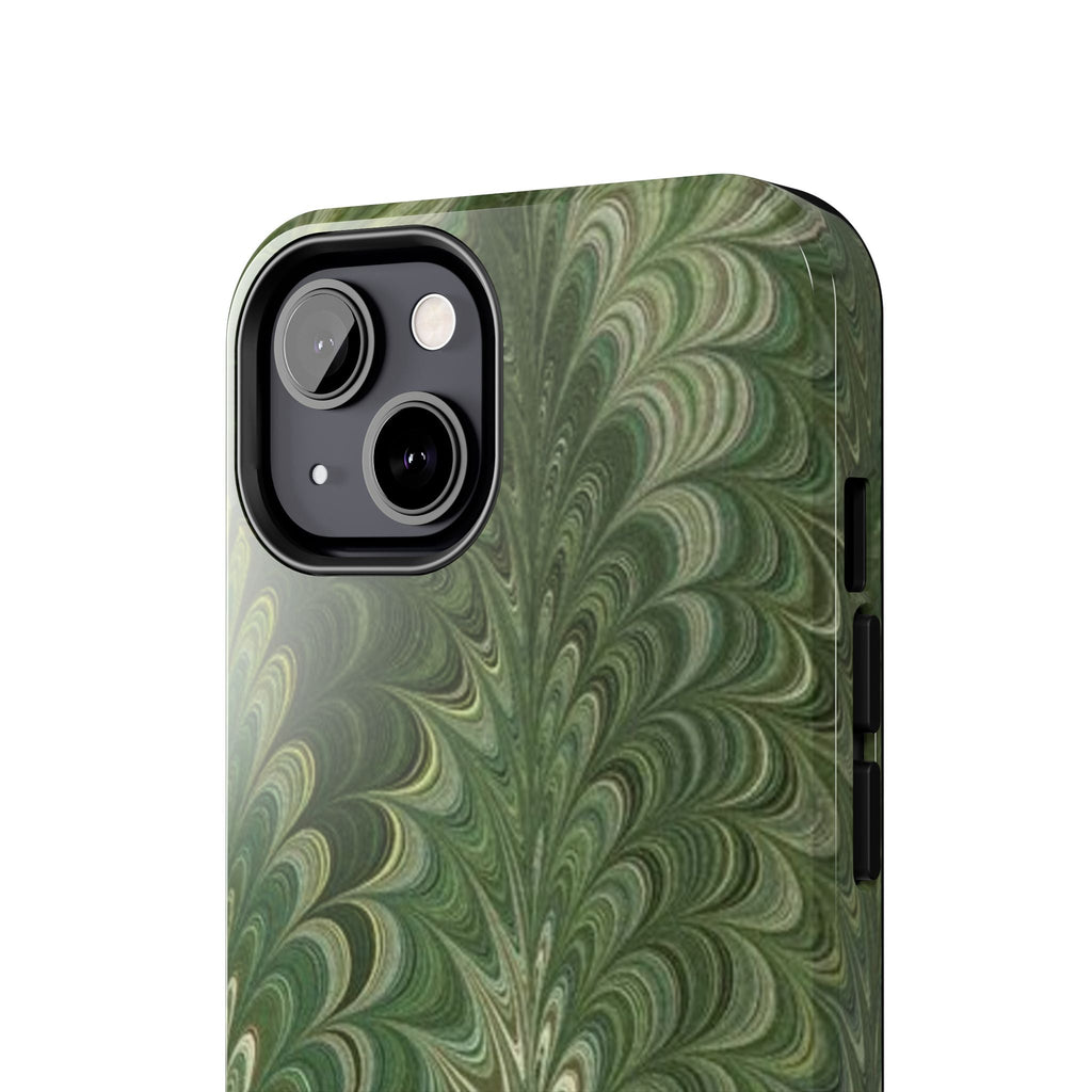 Deep Green Marble Italian Durable Phone Case
