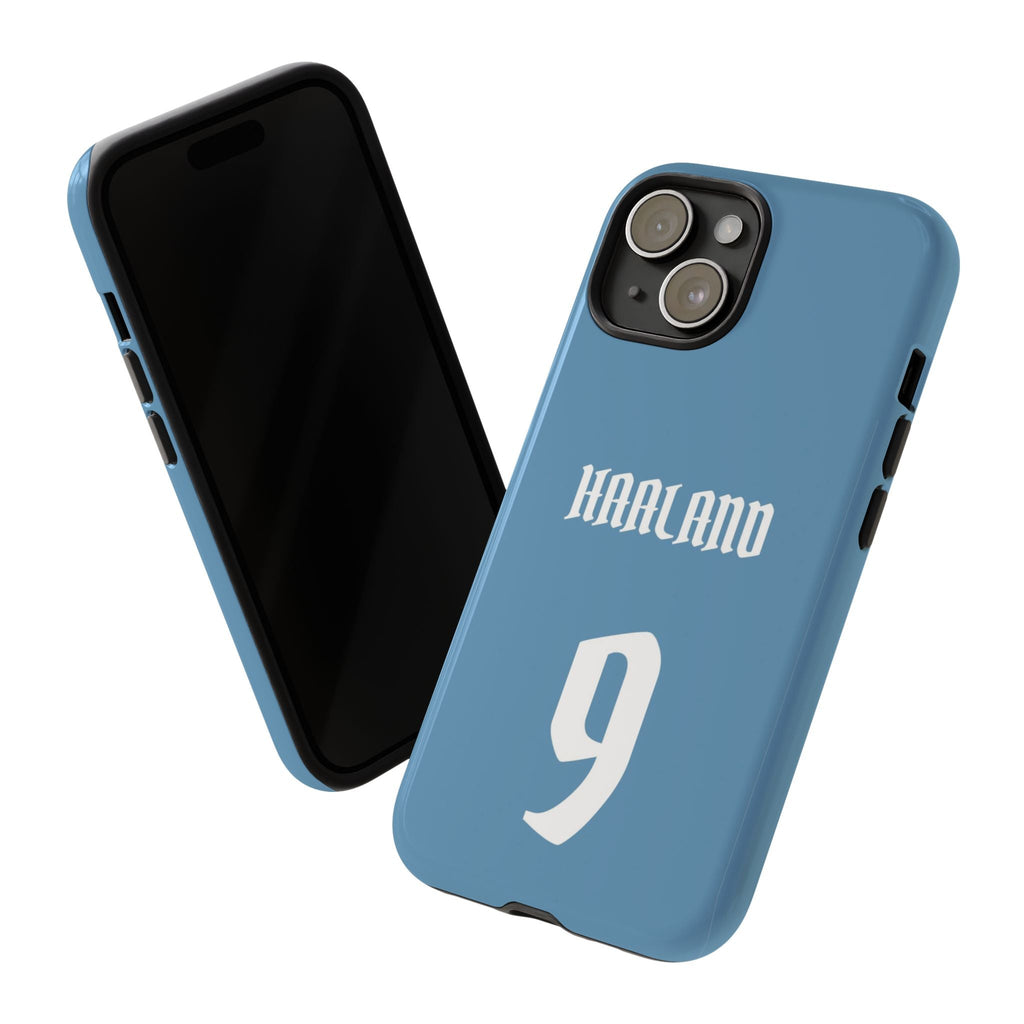 Erling Haaland PowerStrike – Rugged Dual-Layer Protection & Slim Profile | Compatible with iPhone 8 to 16 Pro Max & Samsung Galaxy S10 to S25 Ultra