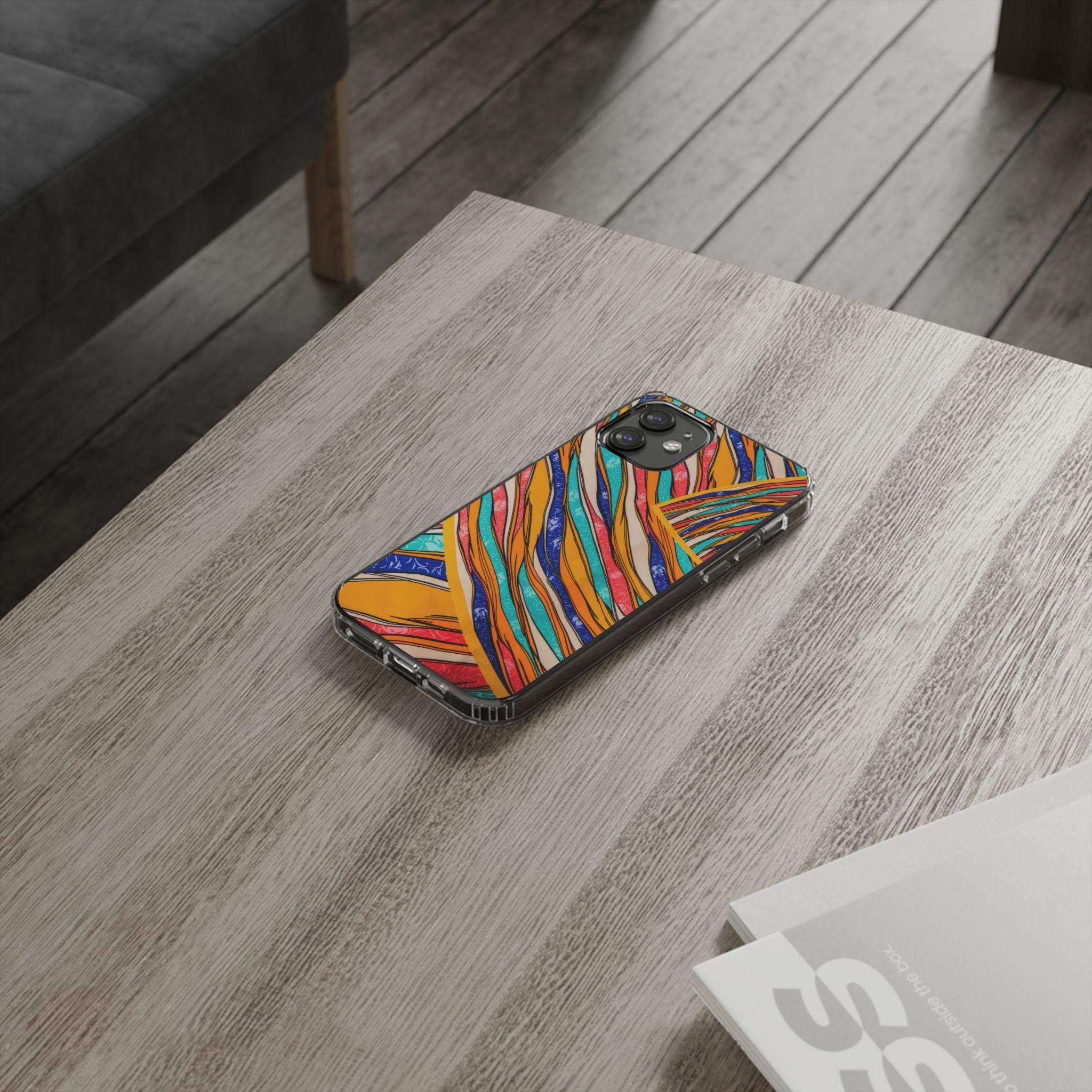 Clear Cases Stripes of  Powerful Colors