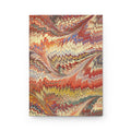 Vintage Italian Marbled Hardcover Journal - Orange, Yellow, and Beige