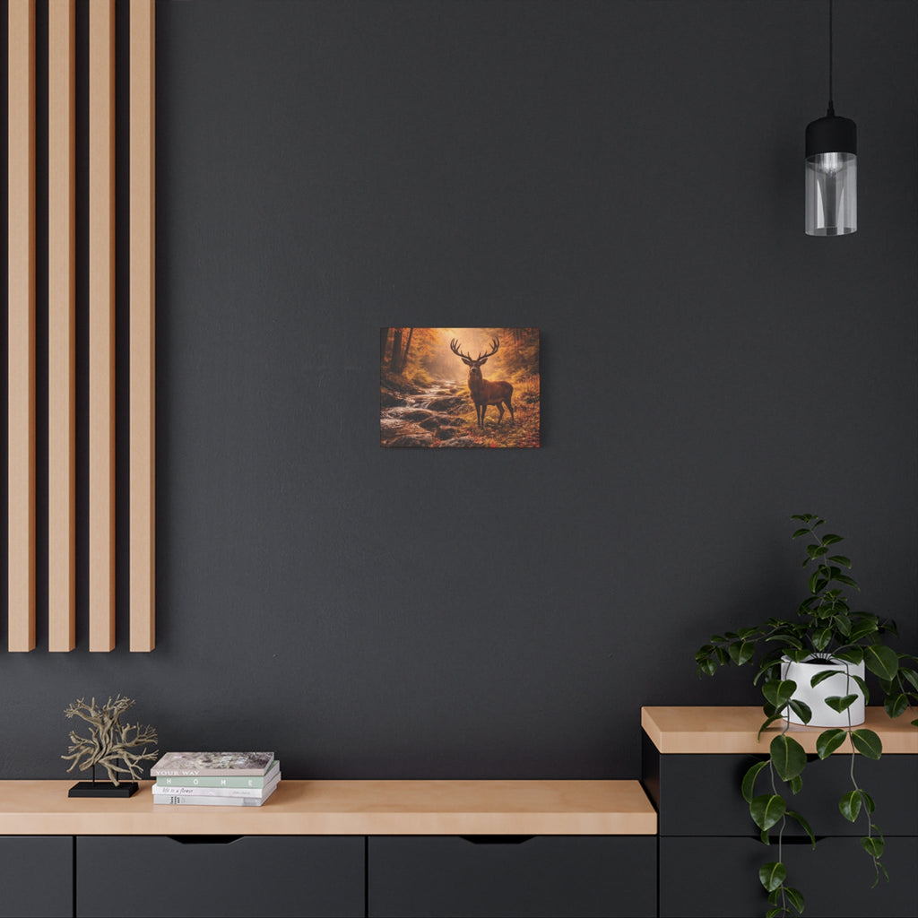 Autumn Wilderness Deer Canvas Wall Art