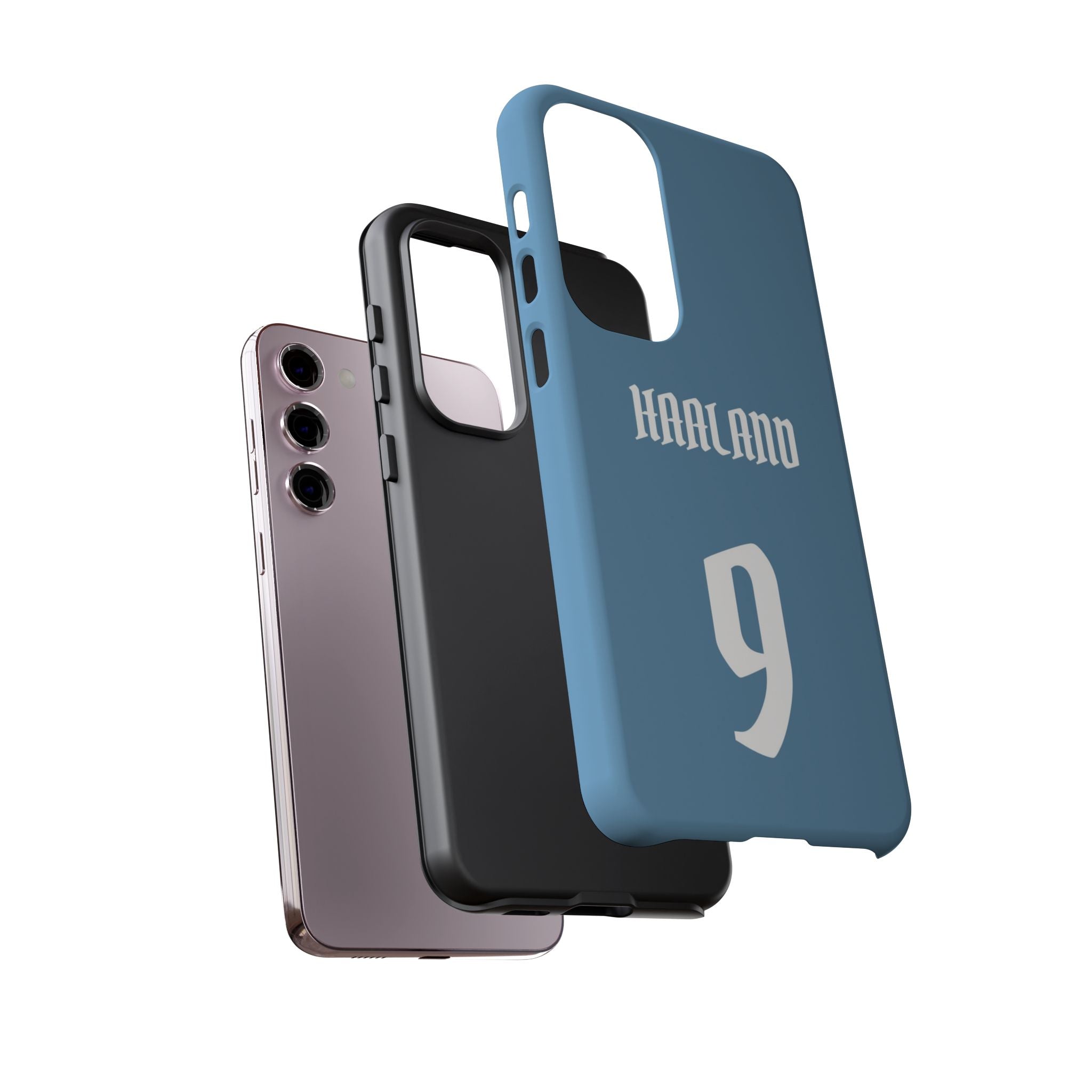Erling Haaland PowerStrike – Rugged Dual-Layer Protection & Slim Profile | Compatible with iPhone 8 to 16 Pro Max & Samsung Galaxy S10 to S25 Ultra