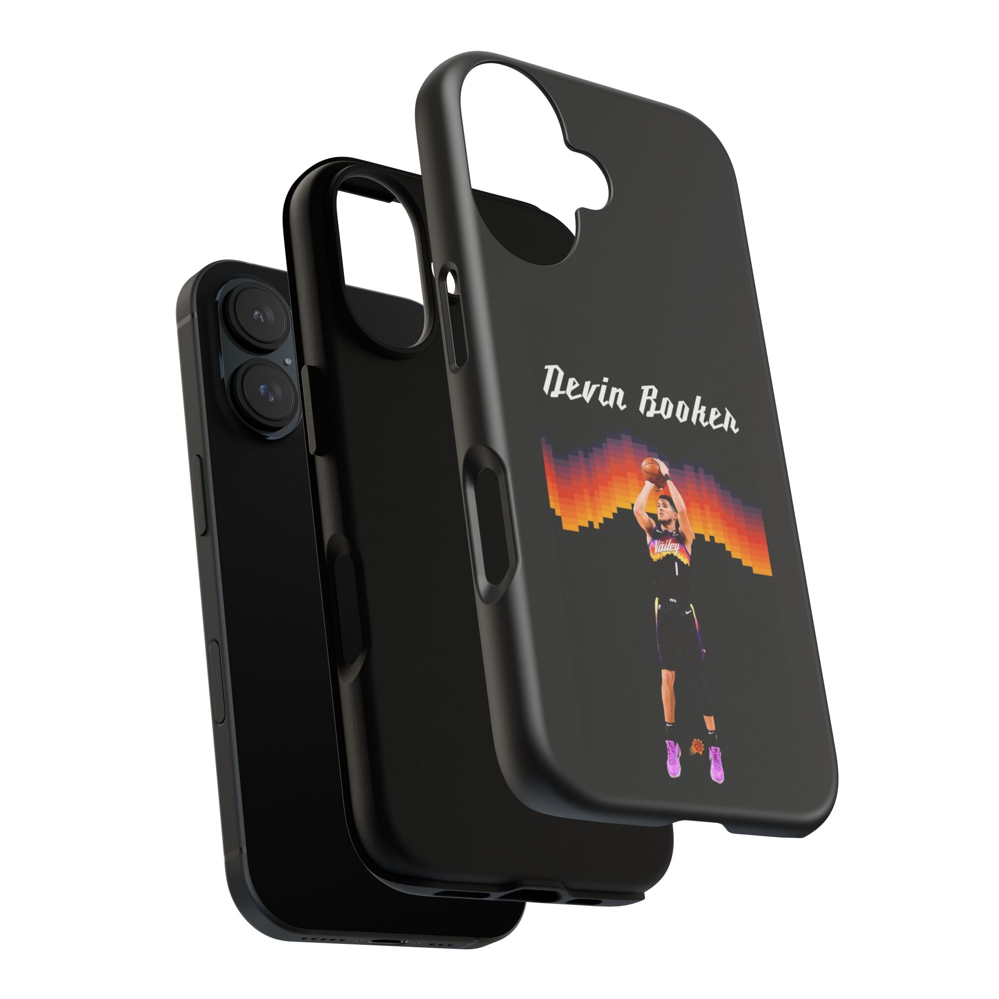Devin Booker Precision Blaze Series – Dual-Layer ShockGuard Protection | Fits iPhone 8–16 Pro Max & Samsung Galaxy S10–S25 Ultra