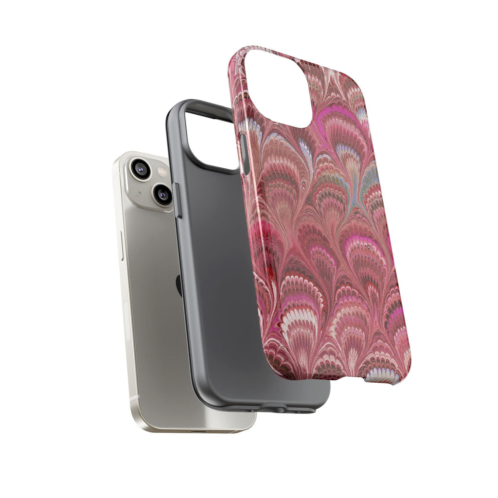 Shades of Pink Marbled Phone Case —  Dual Layer - Tough Protective Phone Cover