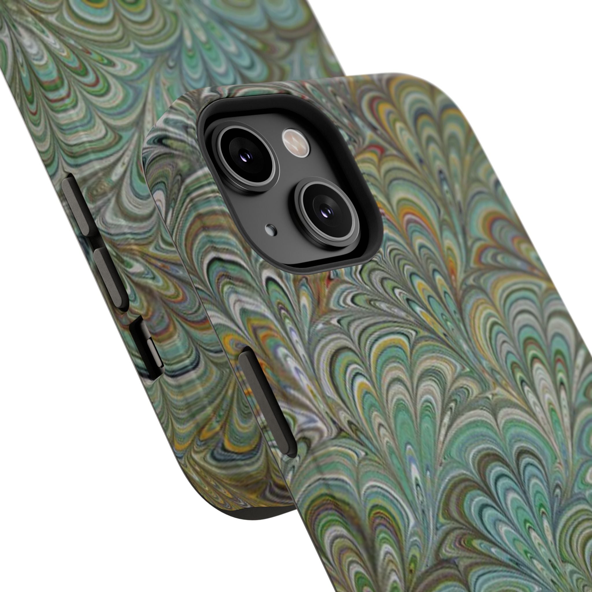 Italian Peacock Green Highly Durable Phone Case for Apple + Samsung
