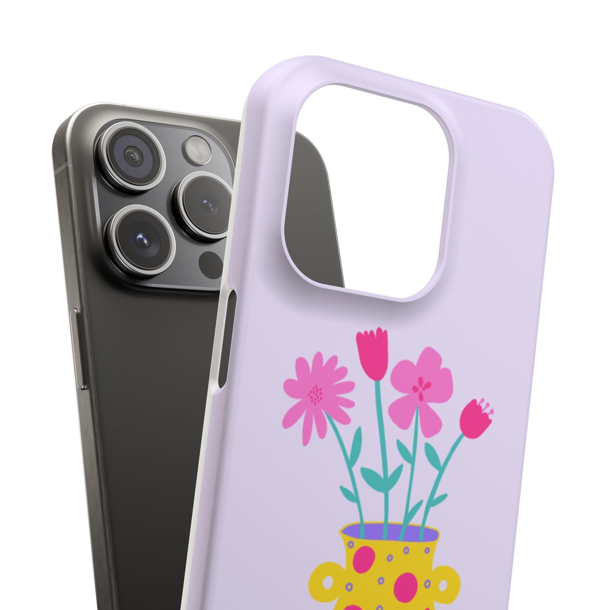 Floral Pot Phone Case – Bloom with Style Everywhere You Go