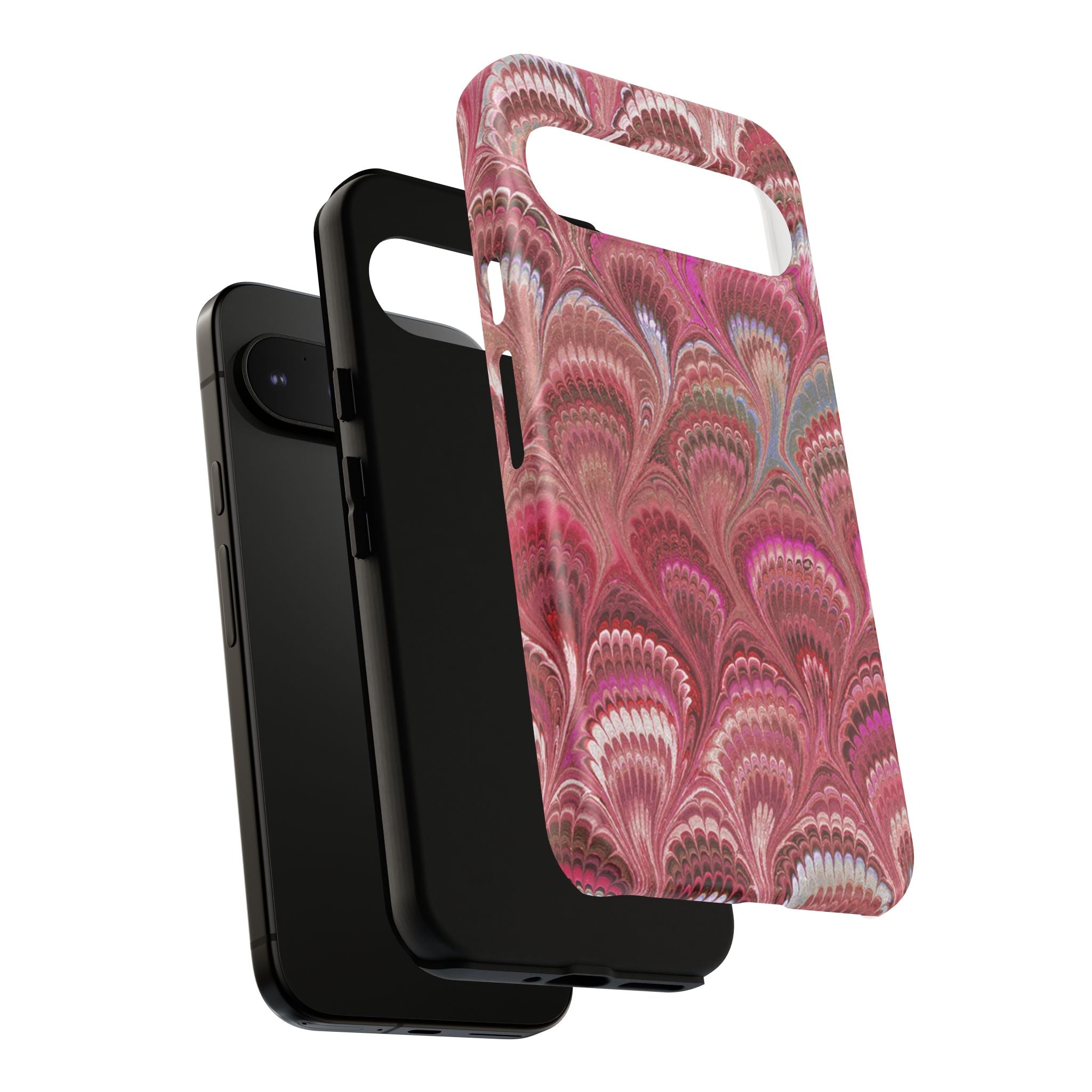 Shades of Pink Marbled Phone Case —  Dual Layer - Tough Protective Phone Cover