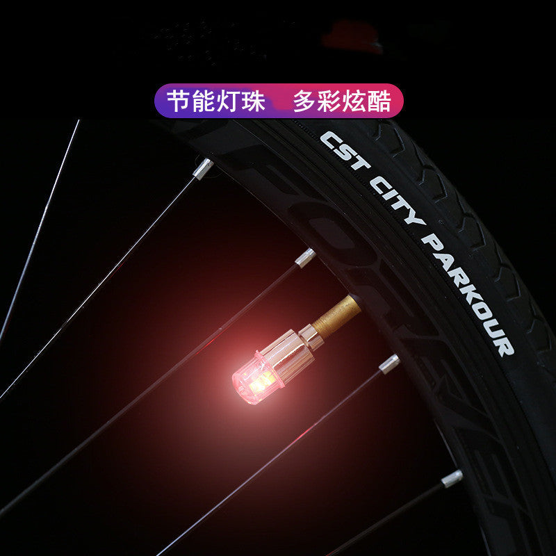Mountain Bike Electric Motorcycle Inflating Valve Light Wheel Tire Core Hot Wheels Colorful Light