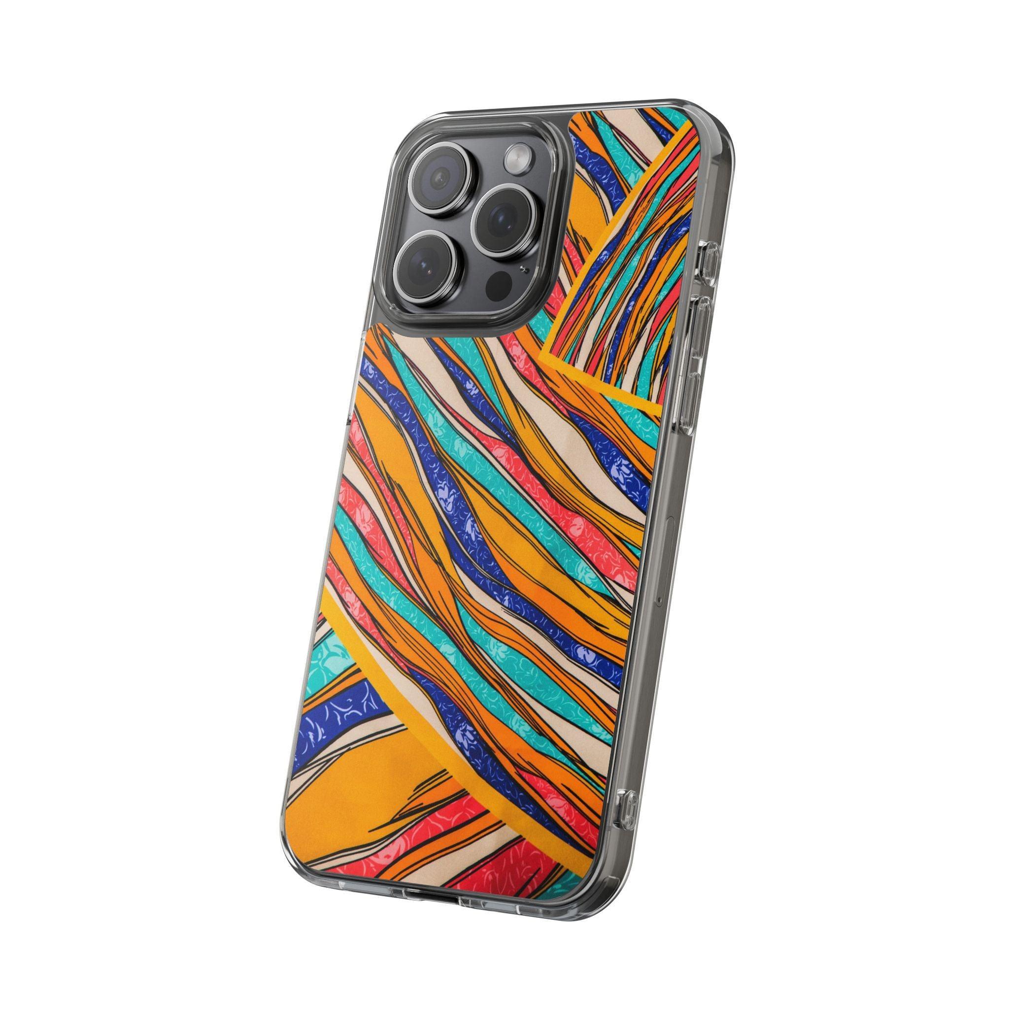Clear Cases Stripes of  Powerful Colors