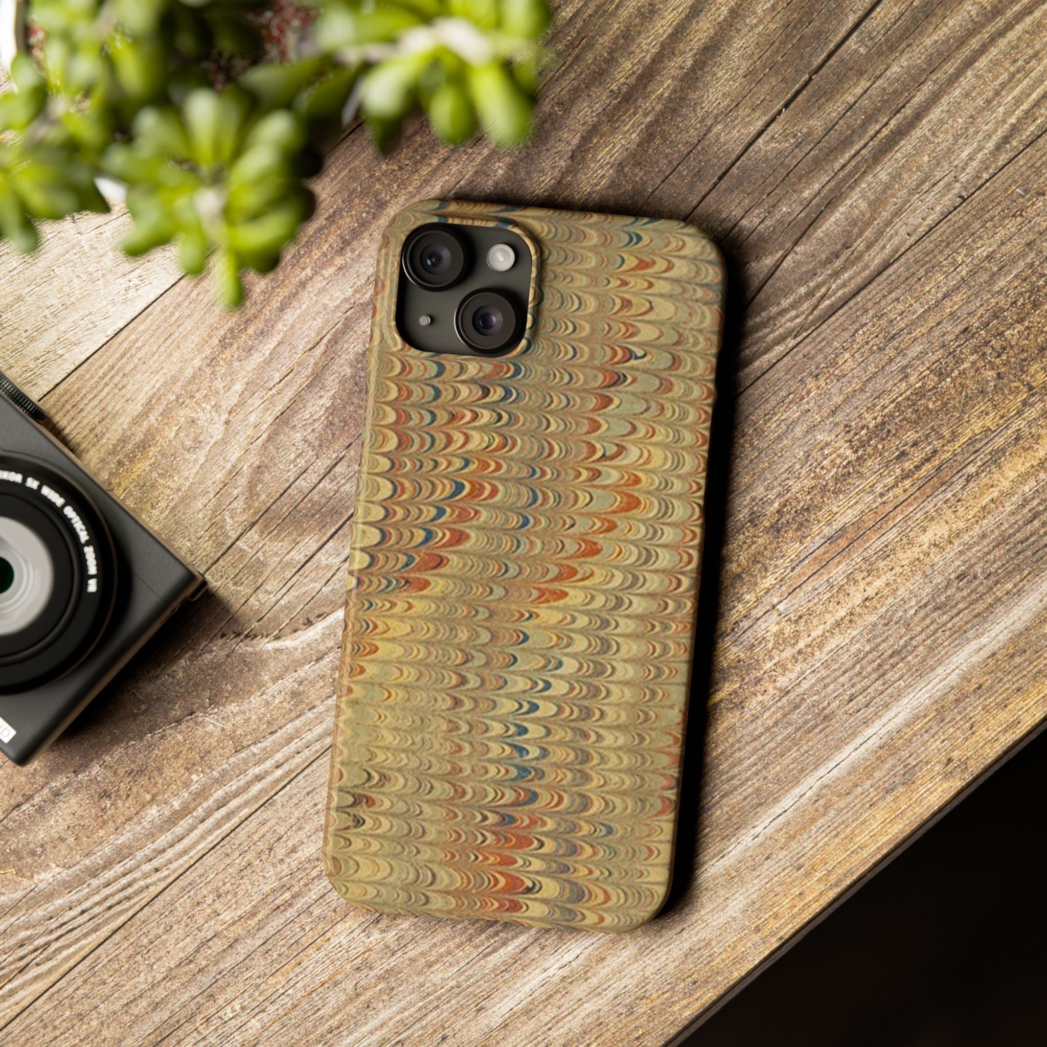 Phone Cases - Golden Fall Neutrals Italian Marbled Design, Gift for Art Lovers, Customizable and Stylish