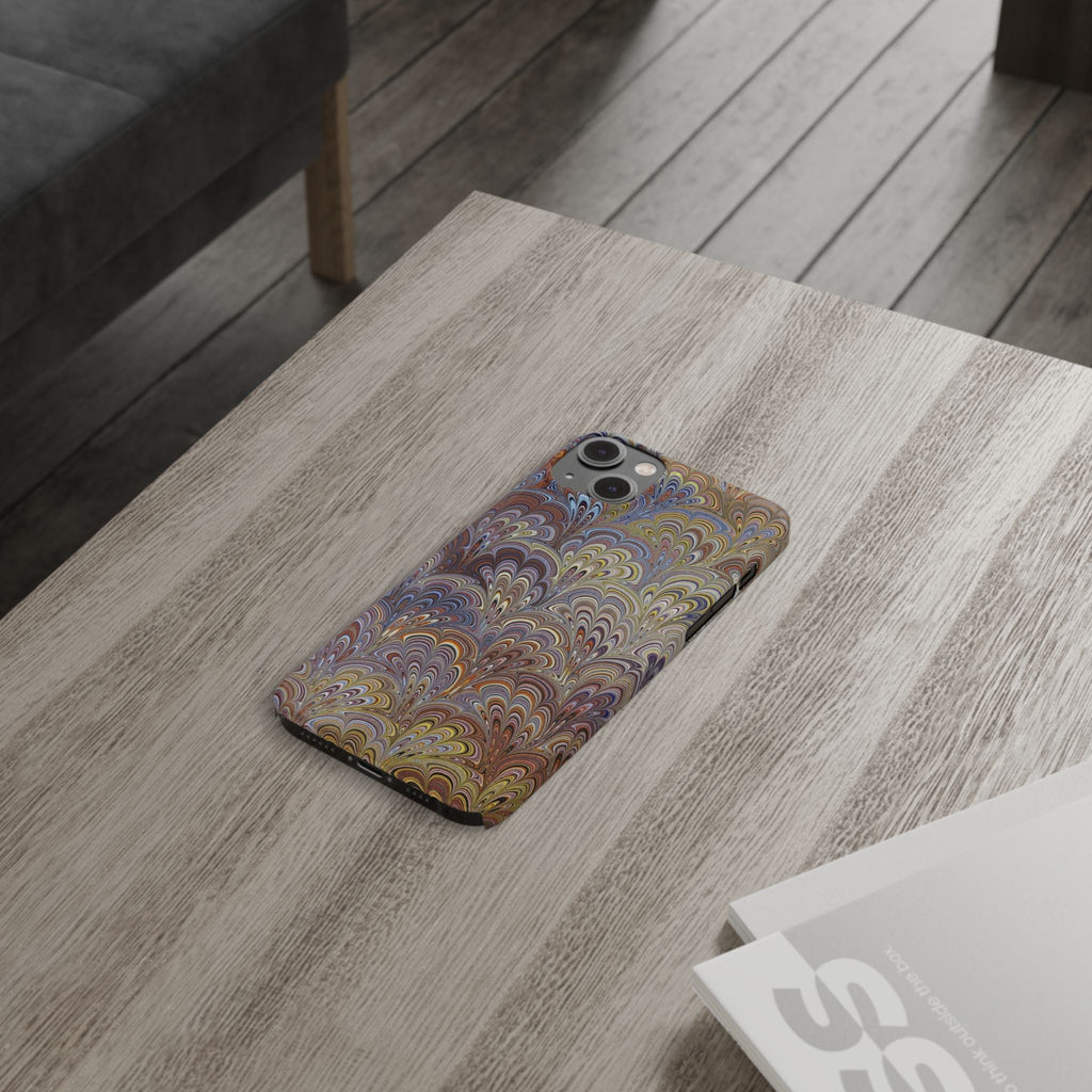 Italian Marbled Design, Multi-Colored Pallet, Slim Phone Cases, Case-Mate