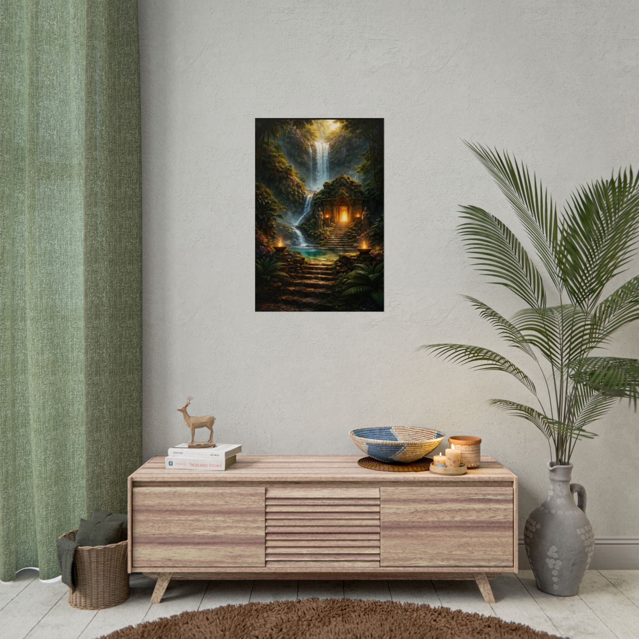 Mystic Jungle Temple Poster