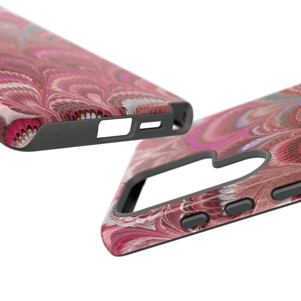 Shades of Pink Marbled Phone Case —  Dual Layer - Tough Protective Phone Cover