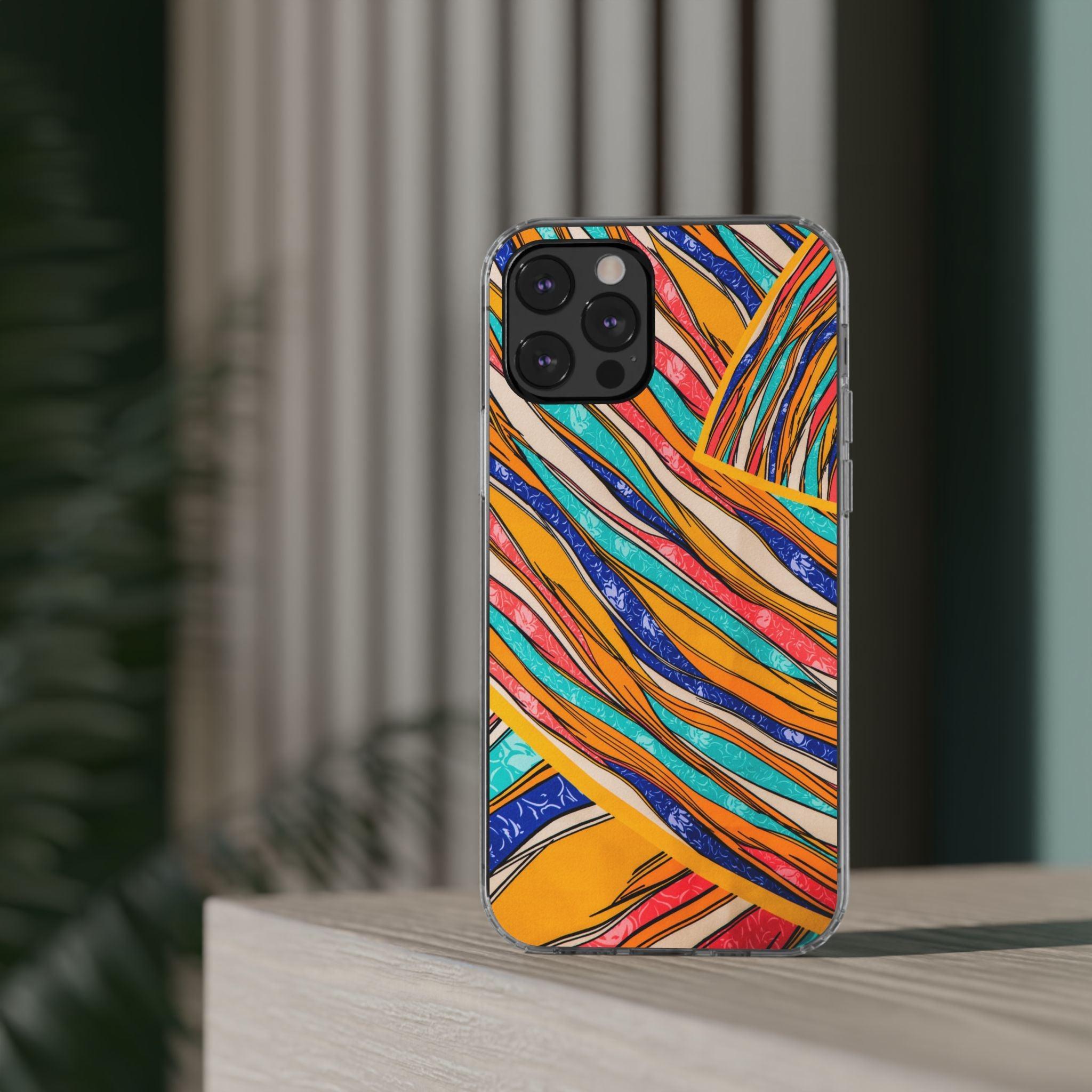 Clear Cases Stripes of  Powerful Colors