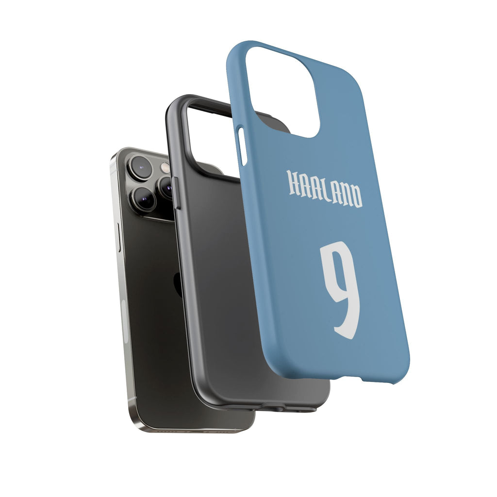 Erling Haaland PowerStrike – Rugged Dual-Layer Protection & Slim Profile | Compatible with iPhone 8 to 16 Pro Max & Samsung Galaxy S10 to S25 Ultra