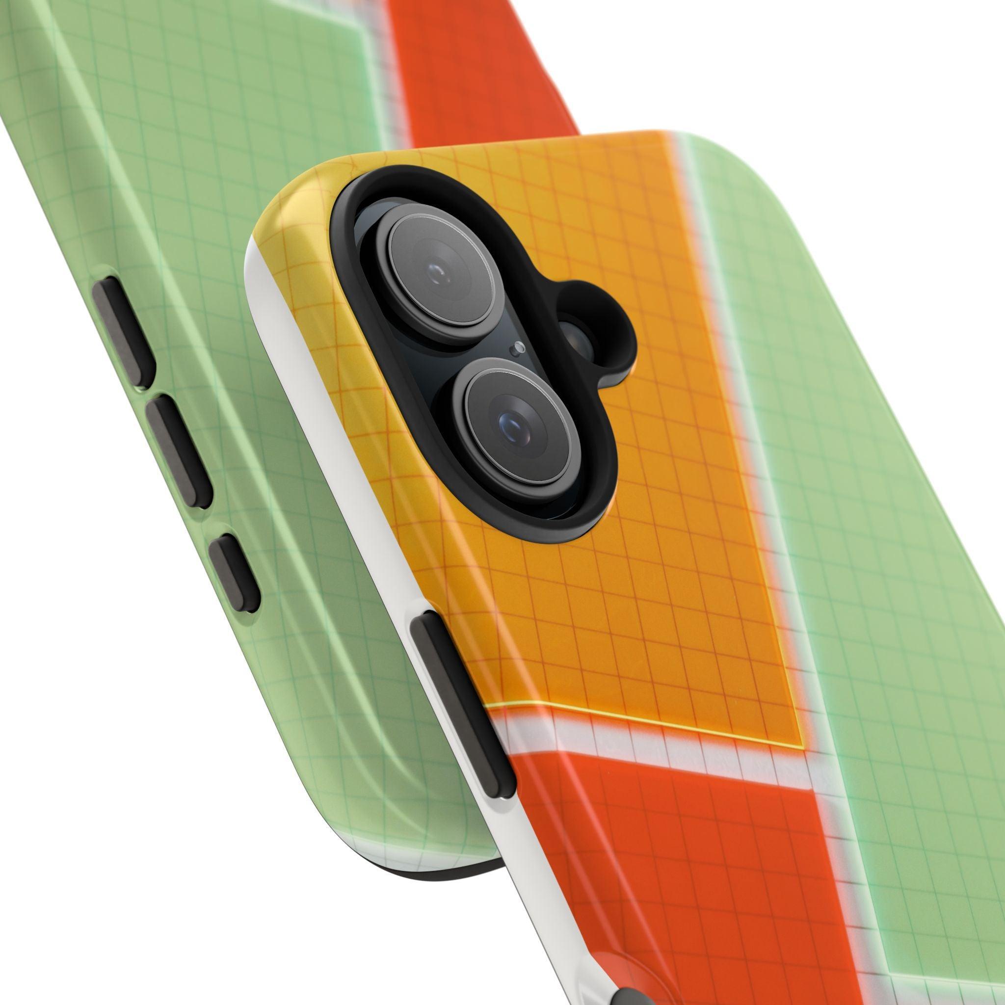 Four Colors Blocks With Shades Tough Phone Cases