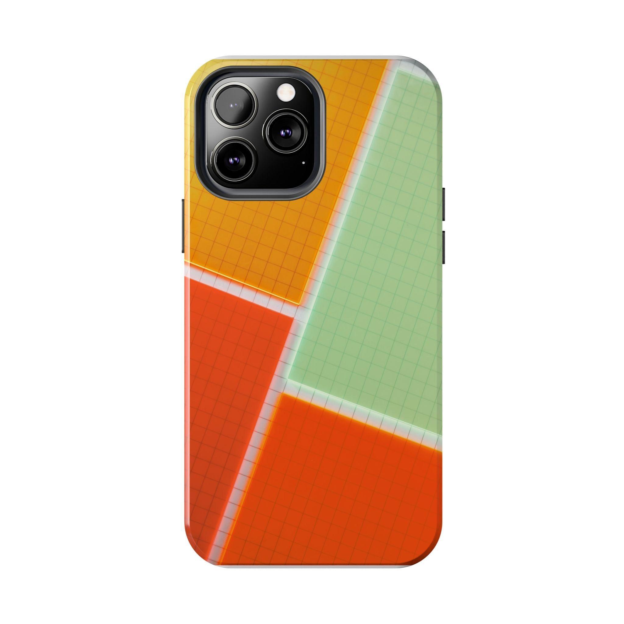 Four Colors Blocks With Shades Tough Phone Cases