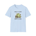 T-Shirt — "Smoke a Lil Smoke, Drink a Lil Drink" Frog Graphic Tee