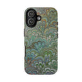 Green Peacock Marbled Phone Case — "Tough Cases" Ultra-Tough Protective Cover