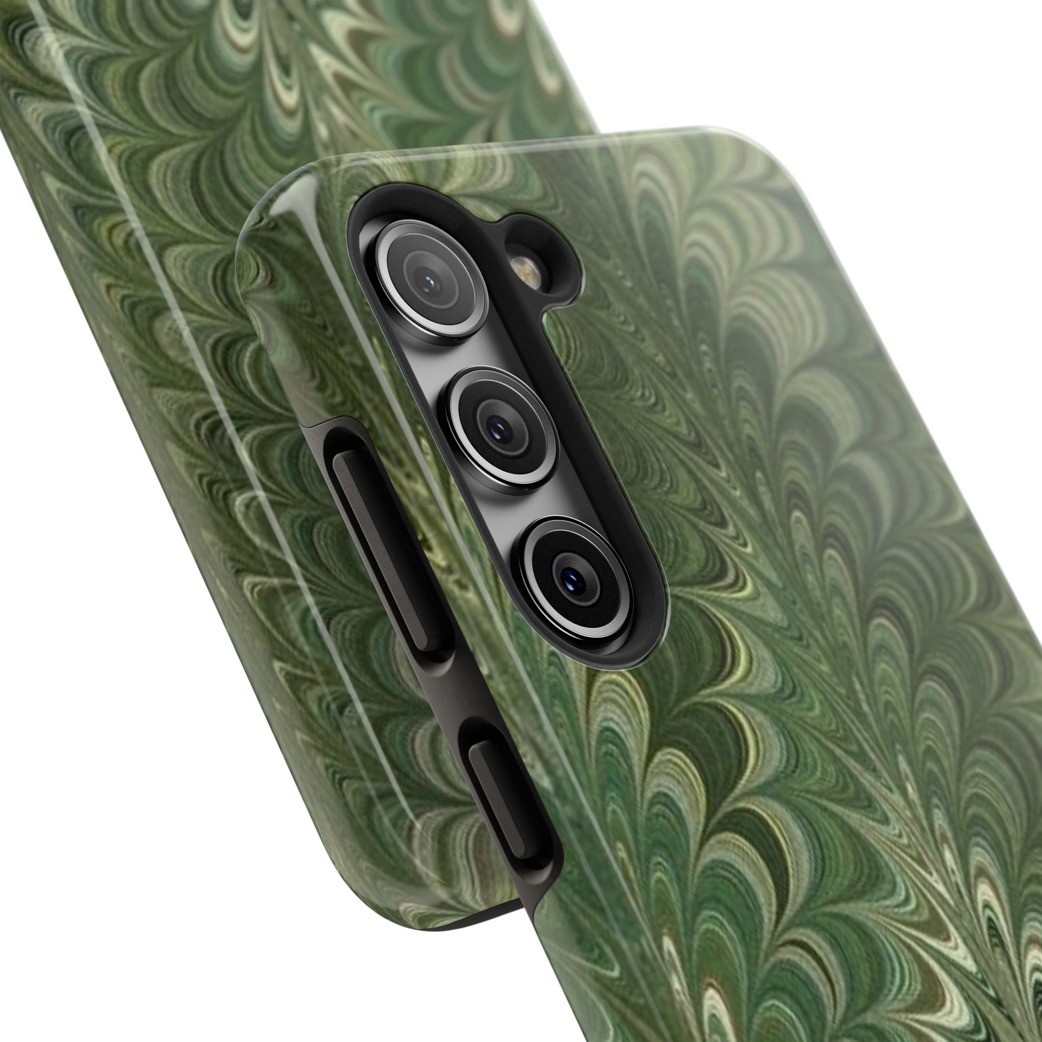 Deep Green Marble Italian Durable Phone Case