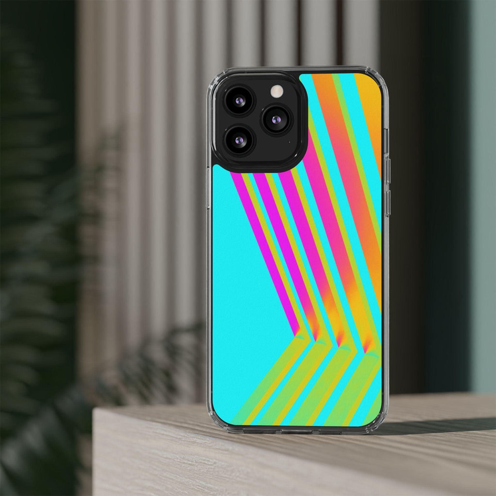 Abstract Pattern With Vibrant Color Clear Cases