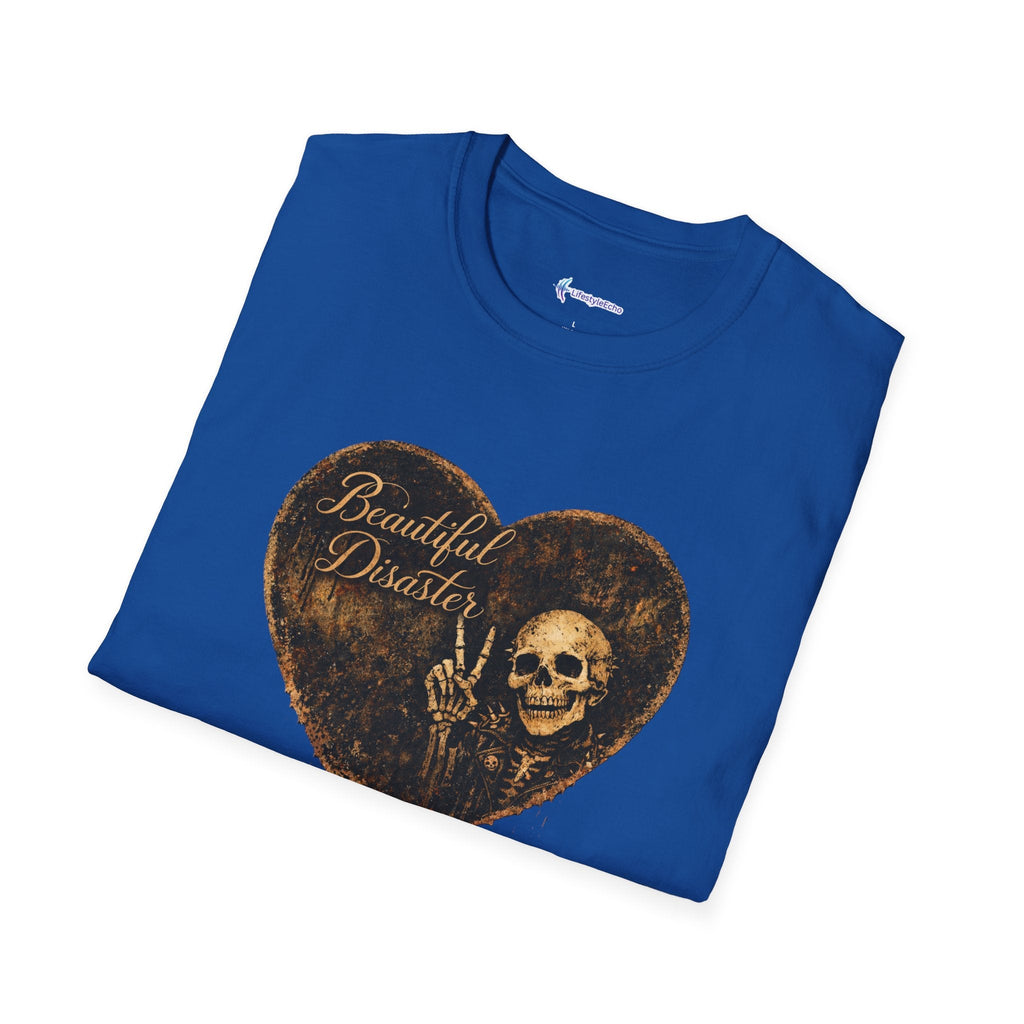 Beautiful Disaster Heart T-Shirt — Heart Graphic 'Beautiful Disaster' Tee