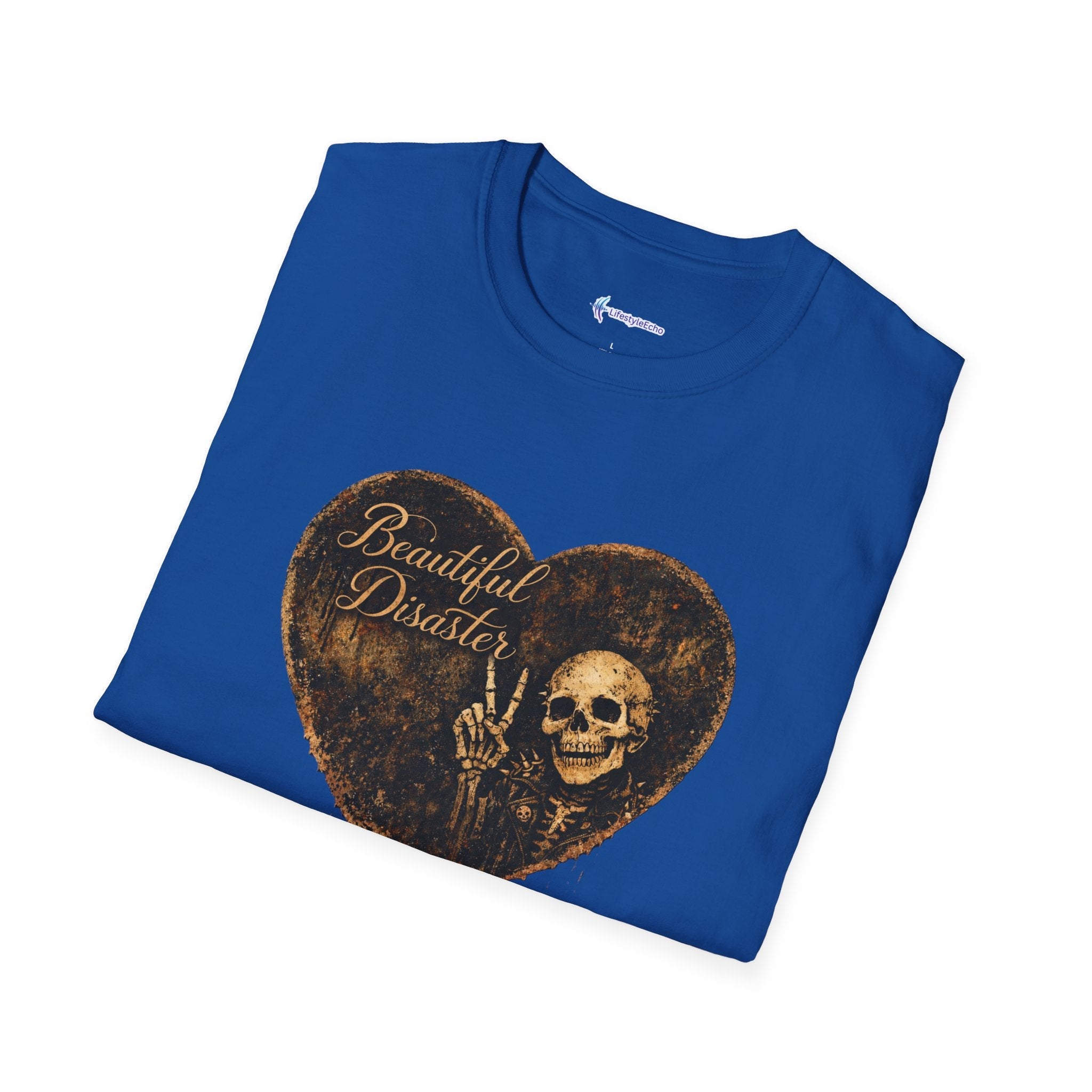 Beautiful Disaster Heart T-Shirt — Heart Graphic 'Beautiful Disaster' Tee