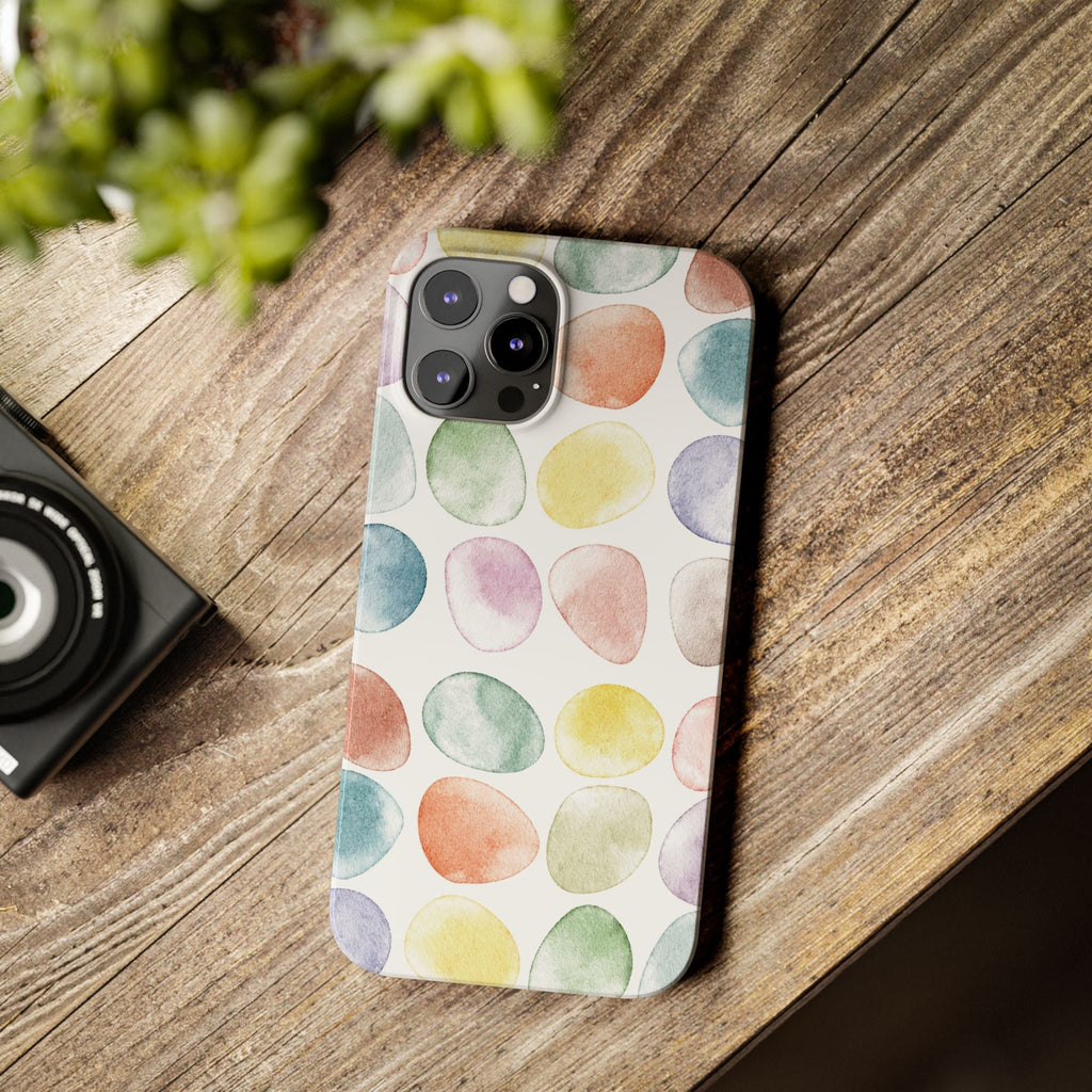 Colorful Watercolor Organic Circle iPhone 17 + many models Phone Cases
